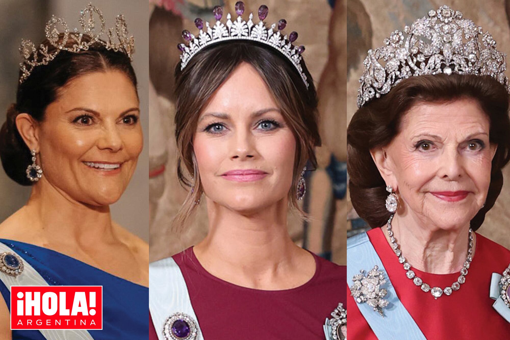 Impresionante desfile de tiaras. Todas las fotos del banquete por el cumpleaños número 80 del rey de Suecia