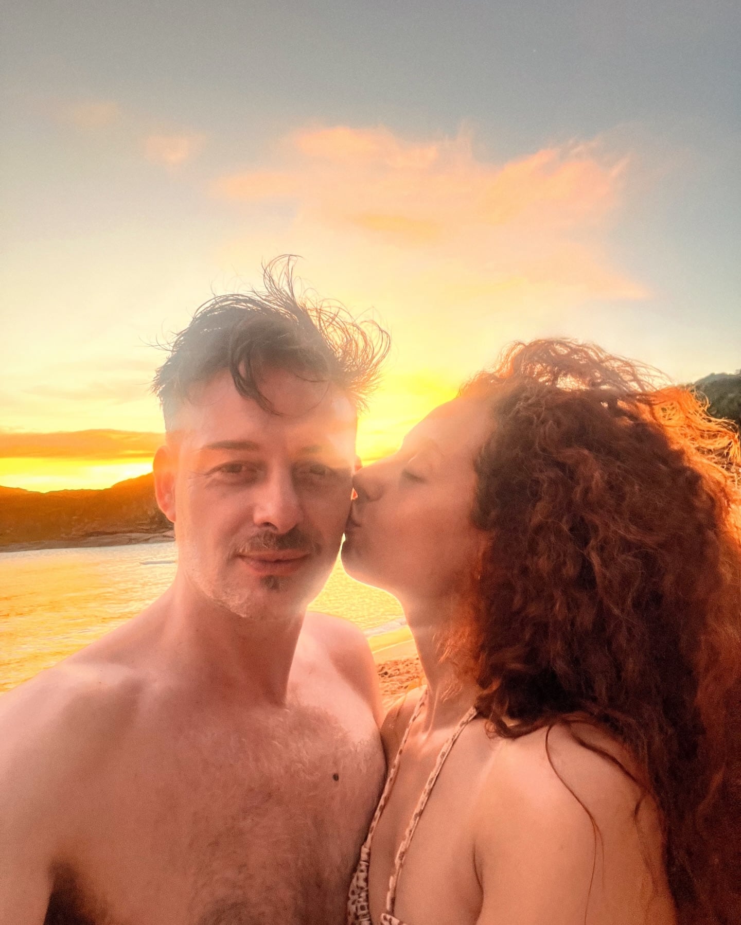 Santiago Otero Ramos junto a su pareja, la también actriz Judith Cabral