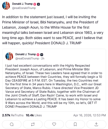 El anuncio de Trump sobre los avances en las negociaciones por la guerra en Irán