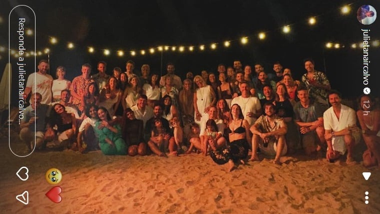 Nair Calvo agradeció la presencia de familiares y amigos en un día inolvidable