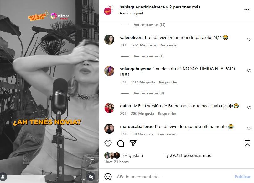 La reacción de los usuarios ante el pifie de Brenda Asnicar