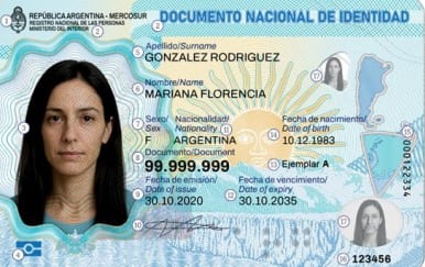 Anverso del nuevo DNI