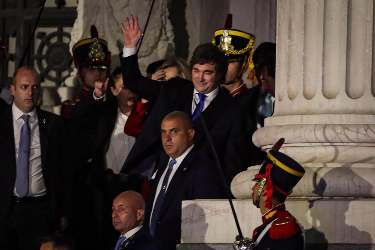 Javier Milei se retira del Congreso tras el discurso de apertura de sesiones