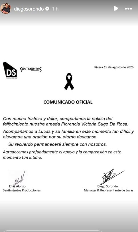 El comunicado de Diego Sorondo