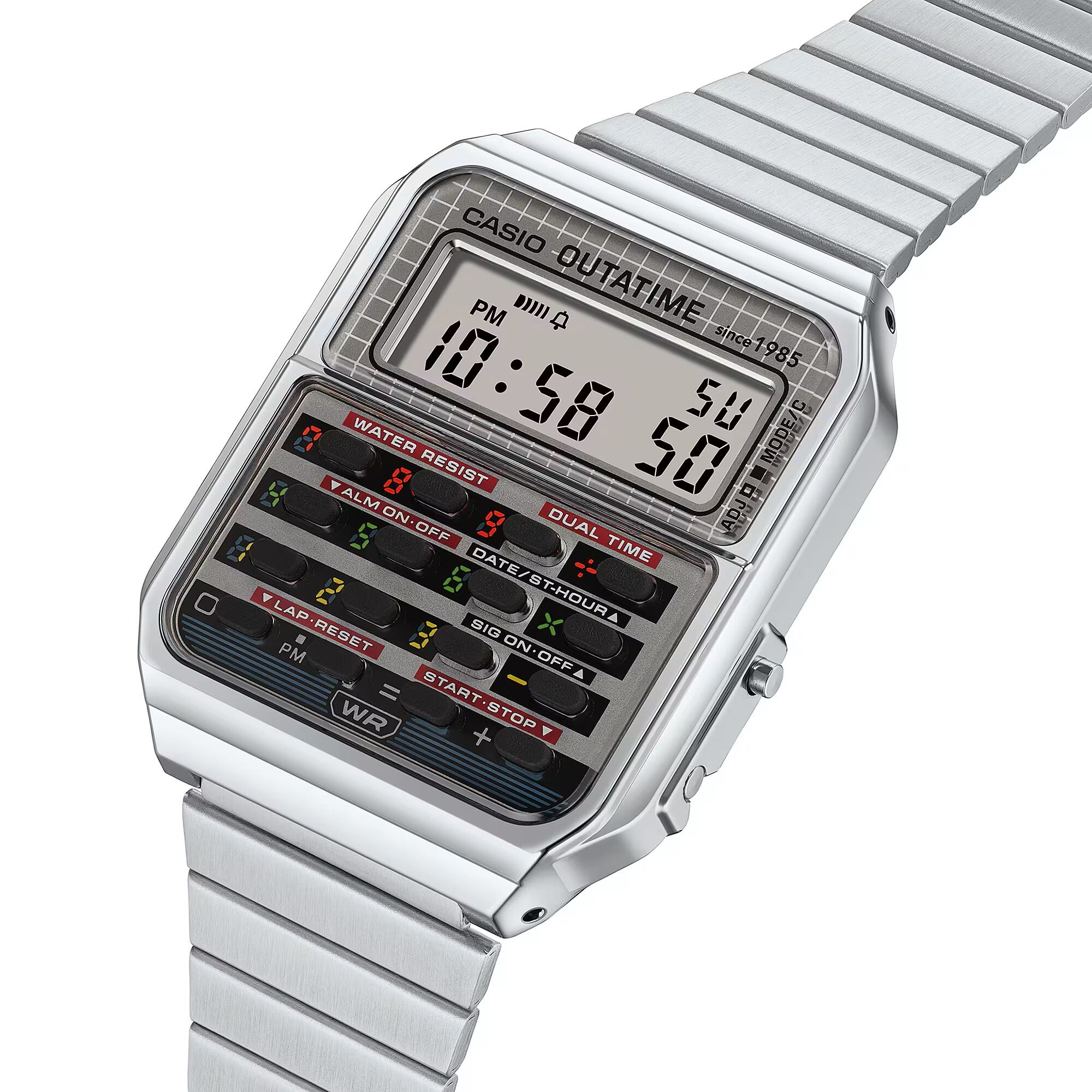 Casio va por lo retro con su nuevo reloj calculadora que homenajea a la saga de Volver al futuro