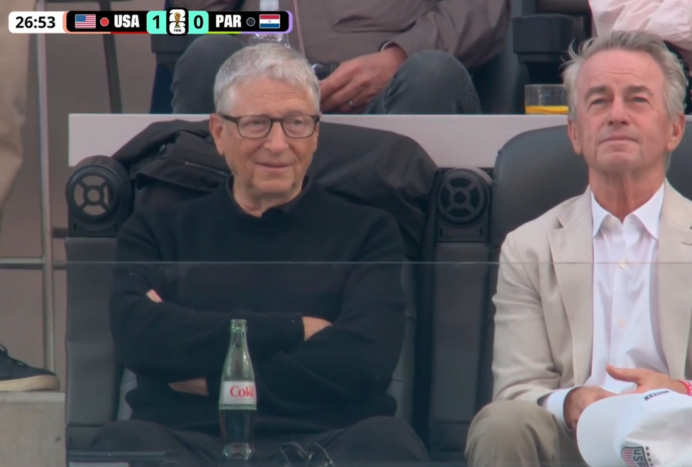 Bill Gates, presente en el SoFi Stadium de Los Ángeles