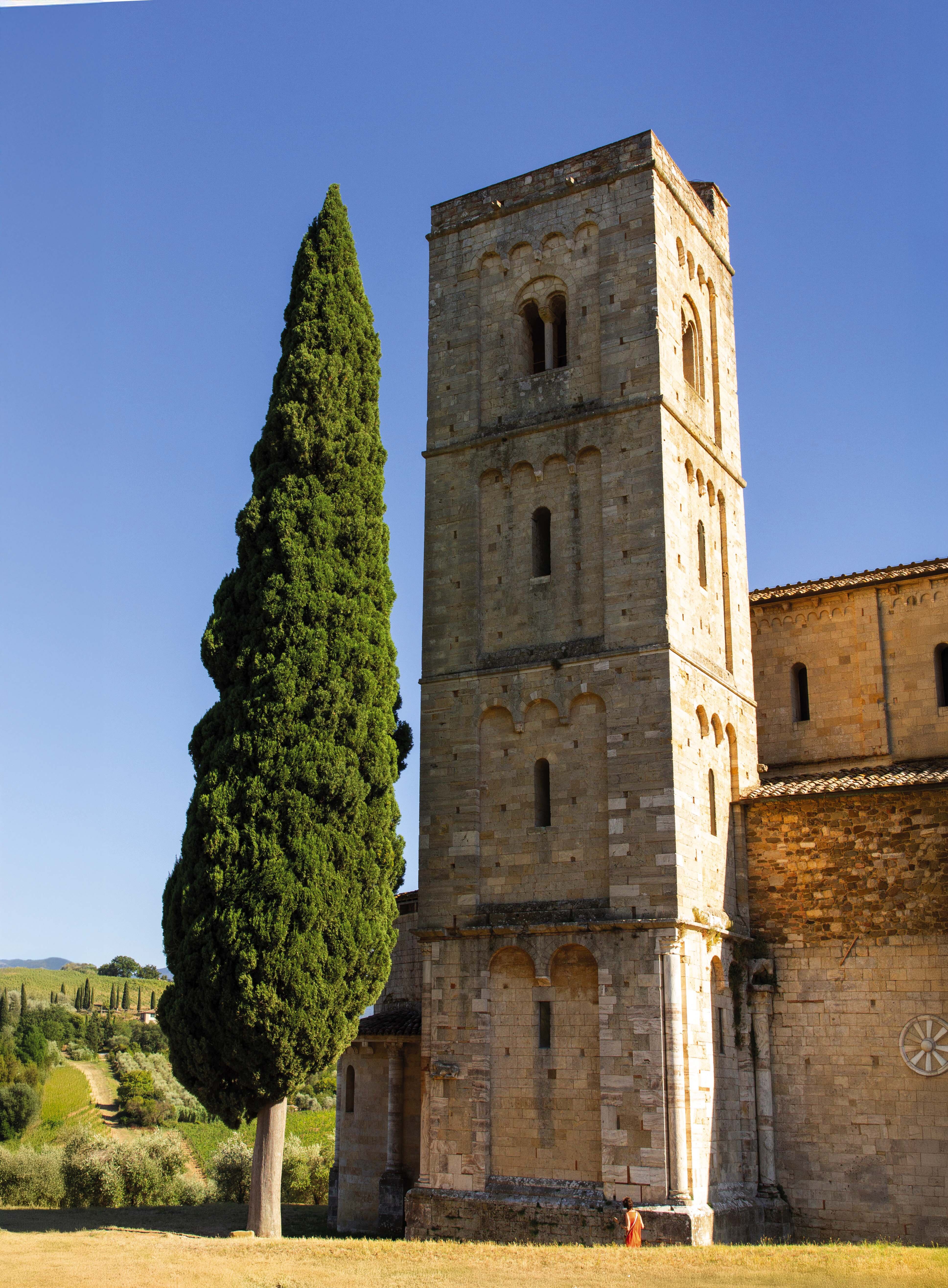 Torre de la abadía de Sant’ Antimo.