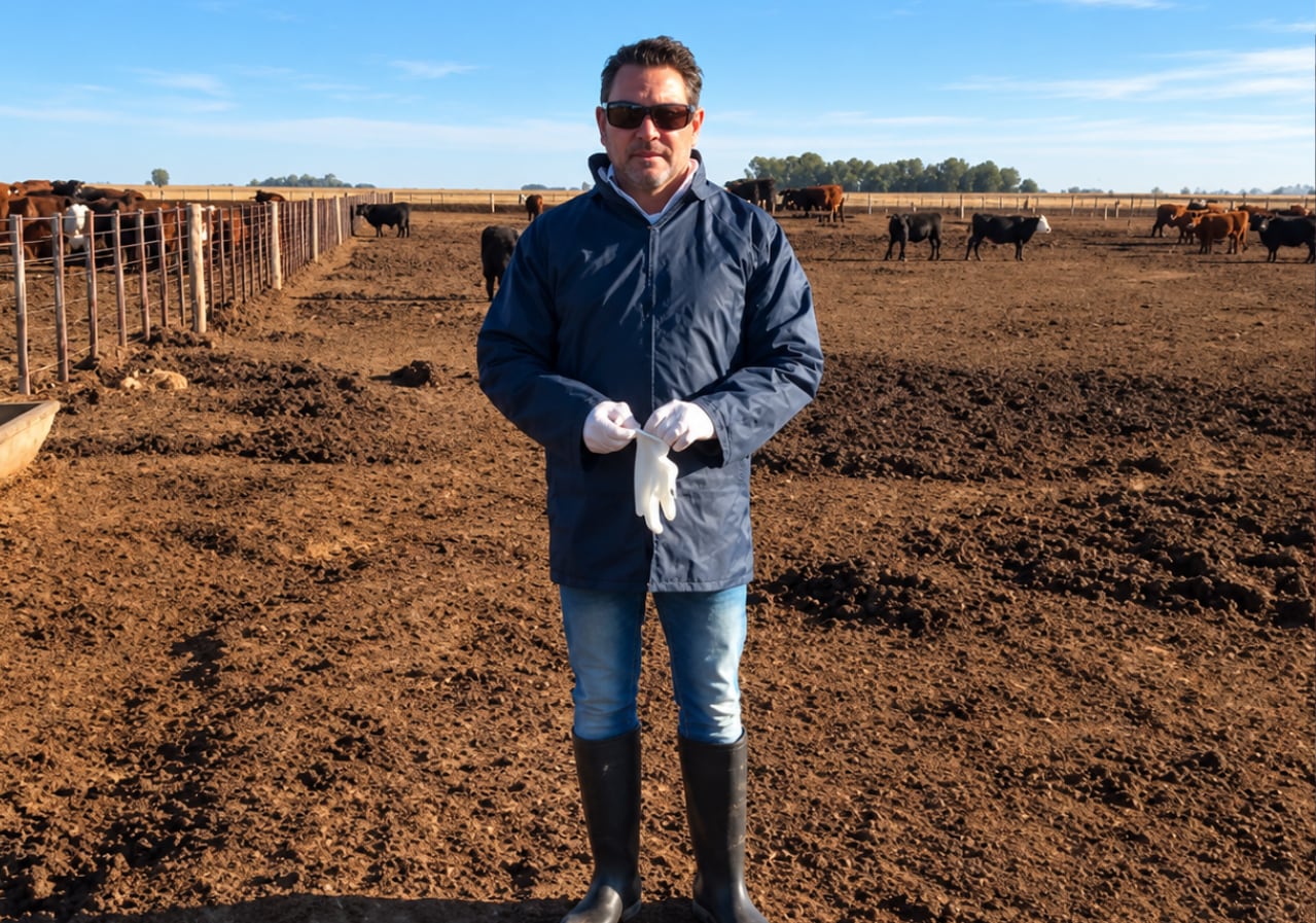 Antibióticos: fuerte rechazo a un planteo de productores de Irlanda que pidieron prohibir la carne argentina 7 Sergio Sánchez Bruni, investigador principal del Conicet, encabezó el estudio realizado en 27 feedlots argentinos