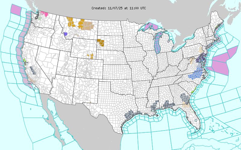 Según AccuWeather, una masa de aire polar se desplazará desde Canadá hacia las planicies y el valle del Mississippi a partir del sábado