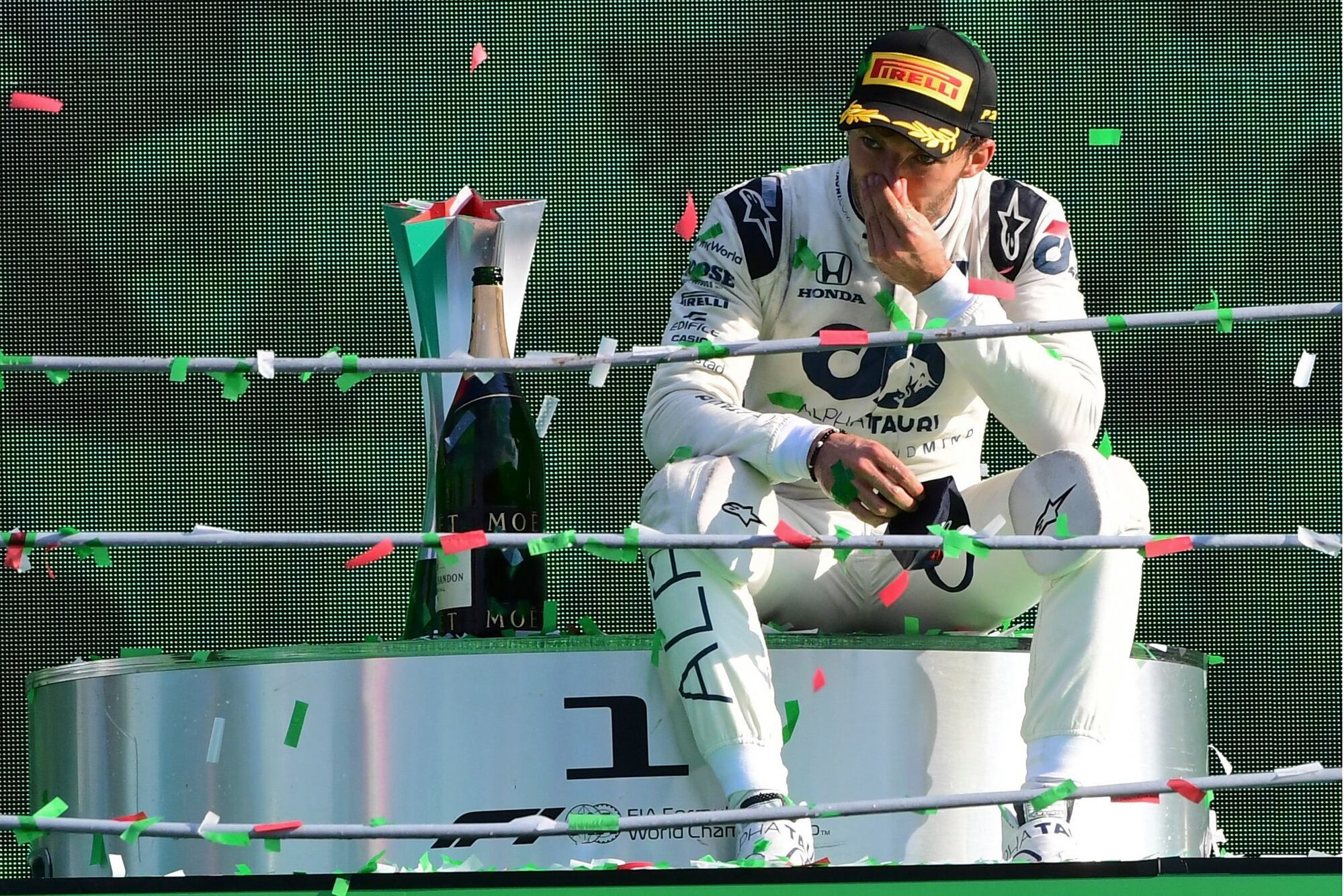 Pierre Gasly, del meteórico ascenso a la degradación; el francés sufrió la fiereza de Max Verstappen en Red Bull Racing y fue regresado a Alpha Tauri, equipo con el que ganó en Monza 2020