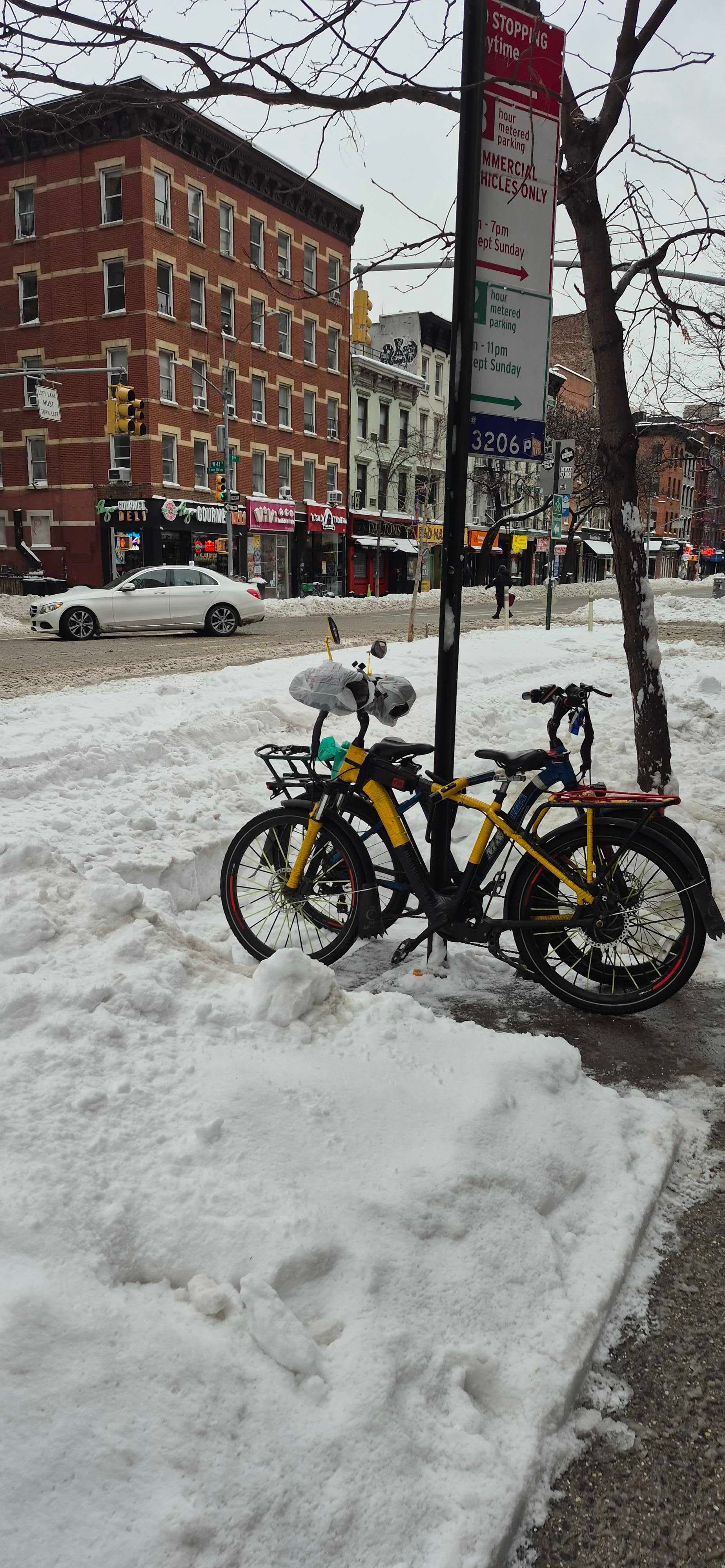 Postales de la nevada en las calles de Nueva York