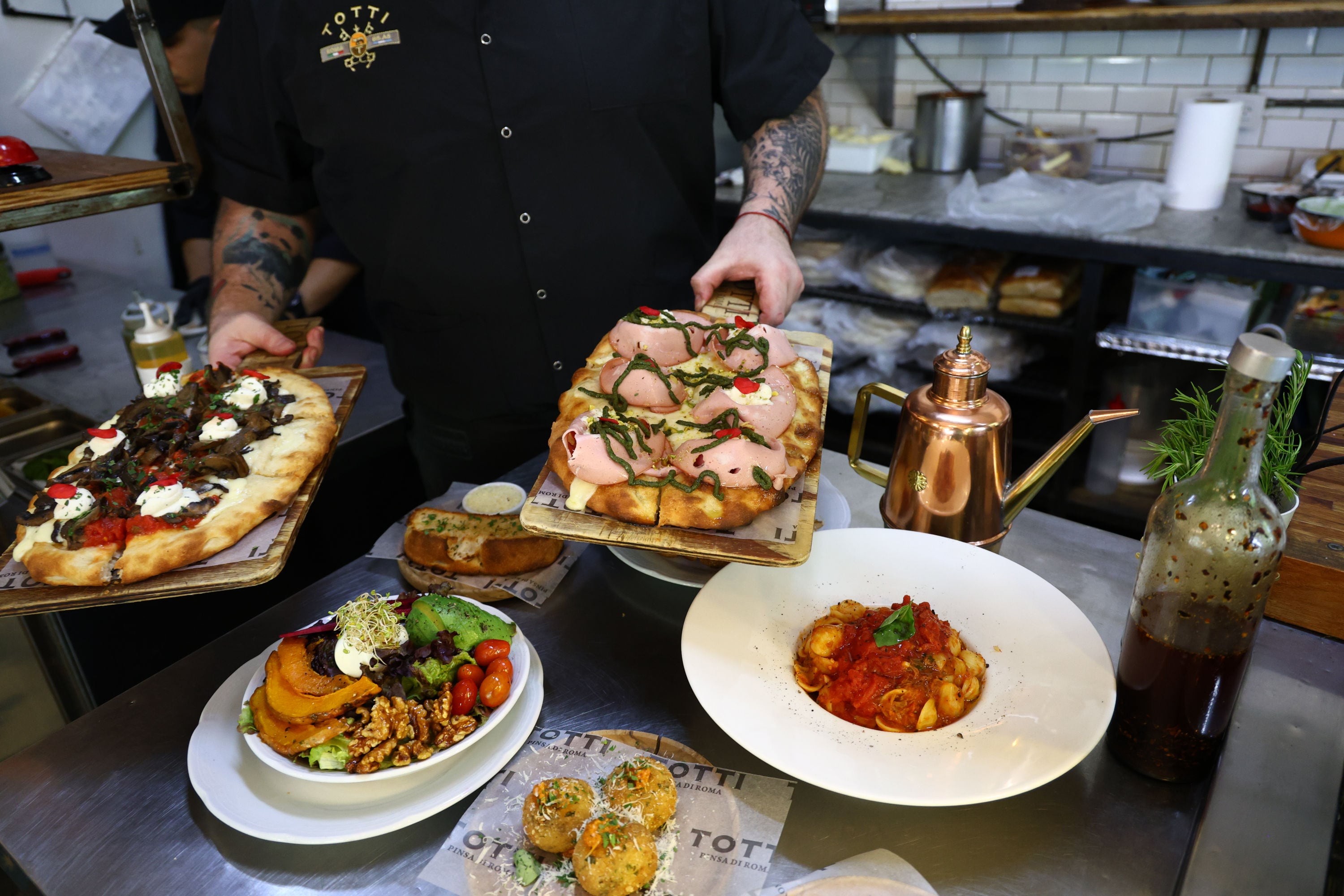 La pinsa ya es parte de los gusto de los vecinos del barrio