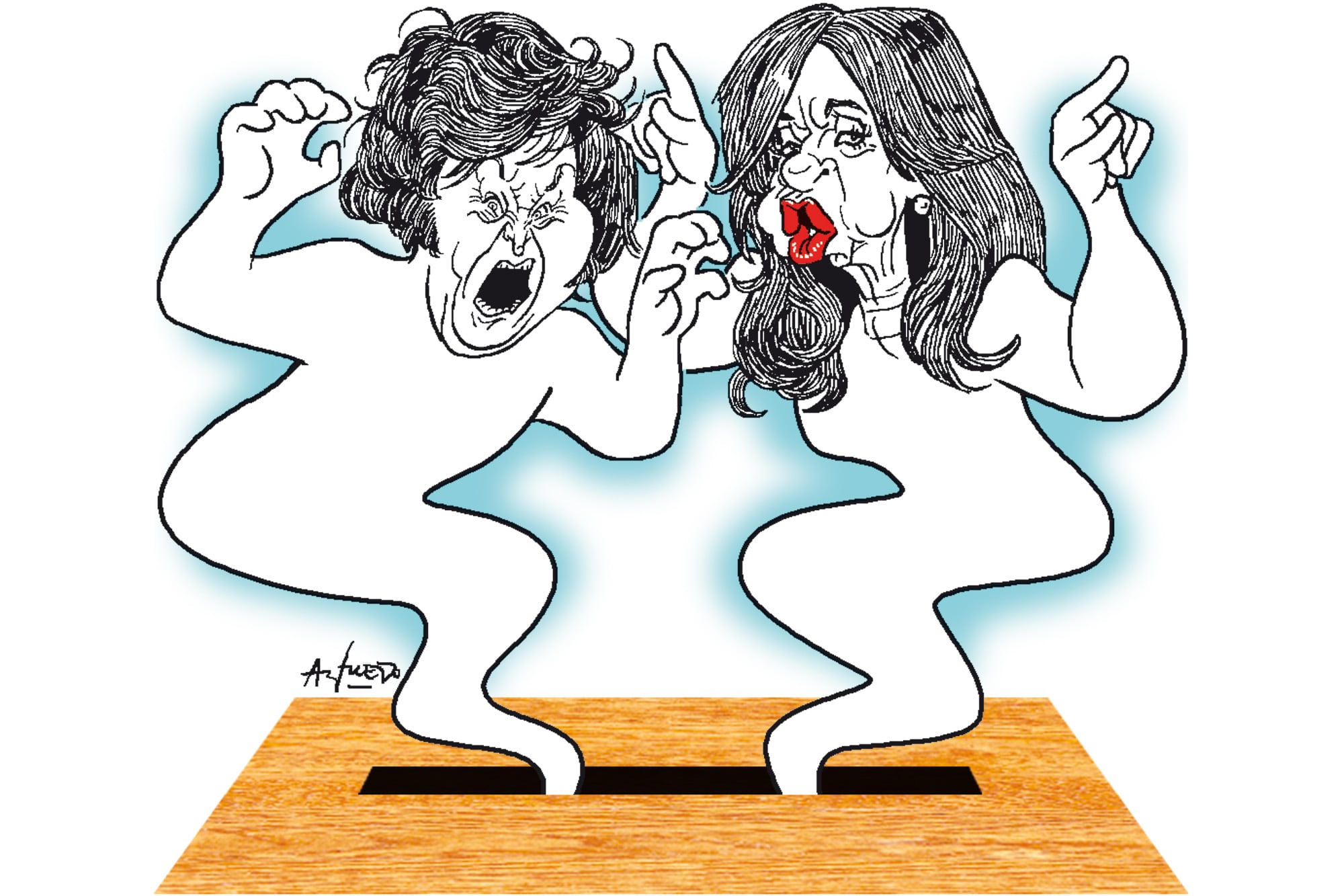 Javier Milei y Cristina Kirchner
