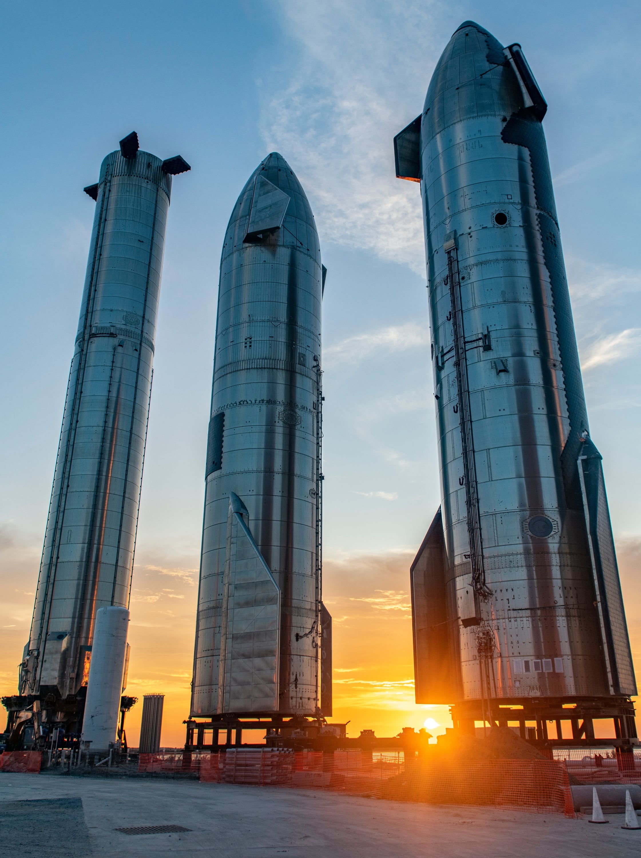 La Starbase de SpaceX con los prototipos de Starship en Boca Chica, Texas, en septiembre de 2022