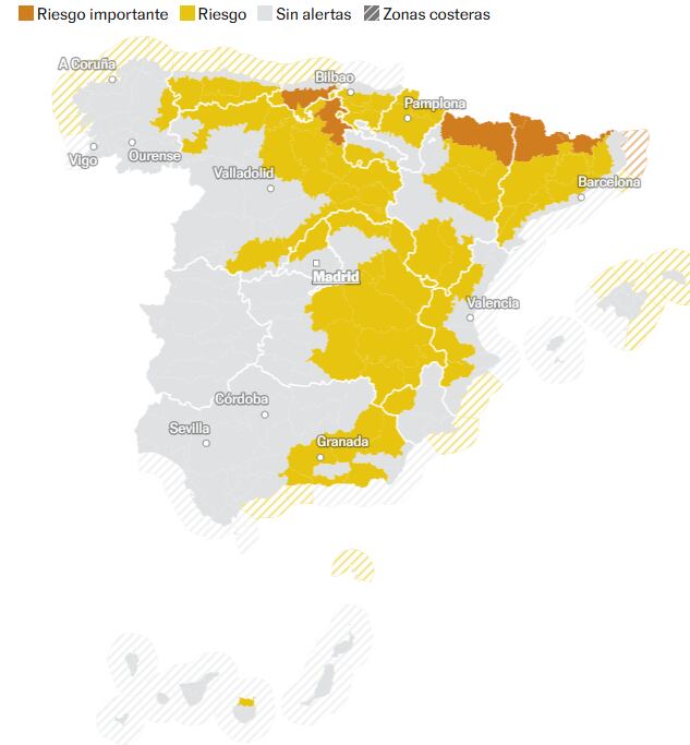 Los distintos niveles de riesgo