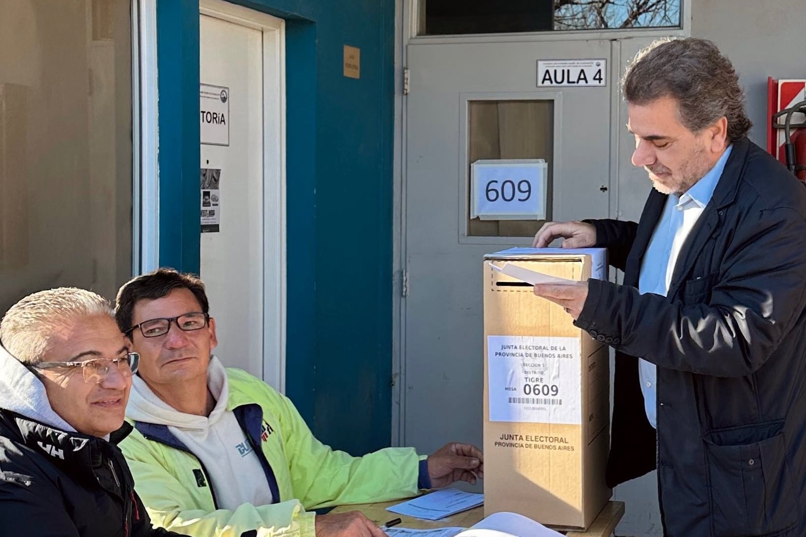 Ritondo este domingo en las elecciones.