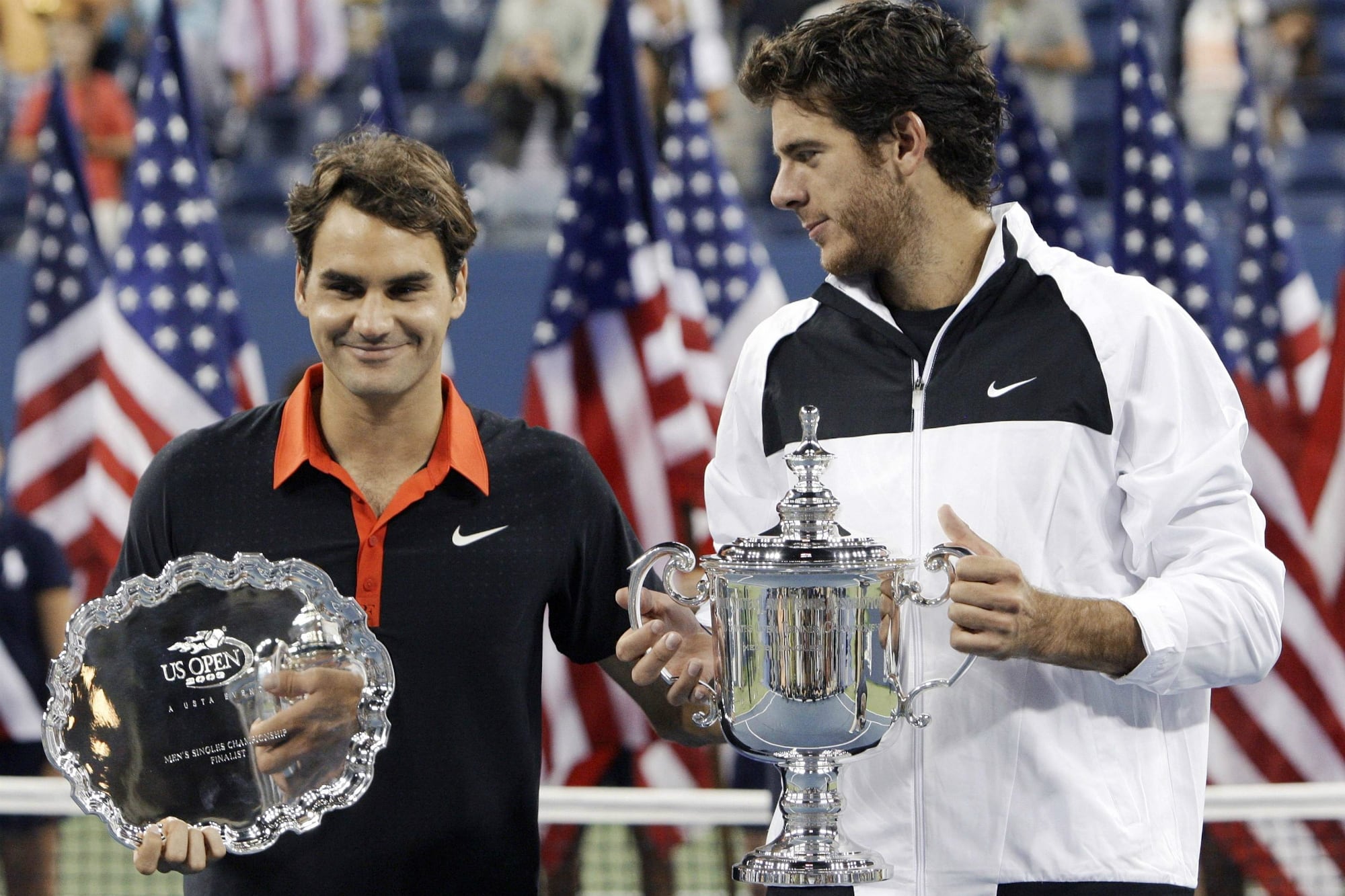 La racha extraordinaria de Federer en el US Open la cortó Del Potro en 2009