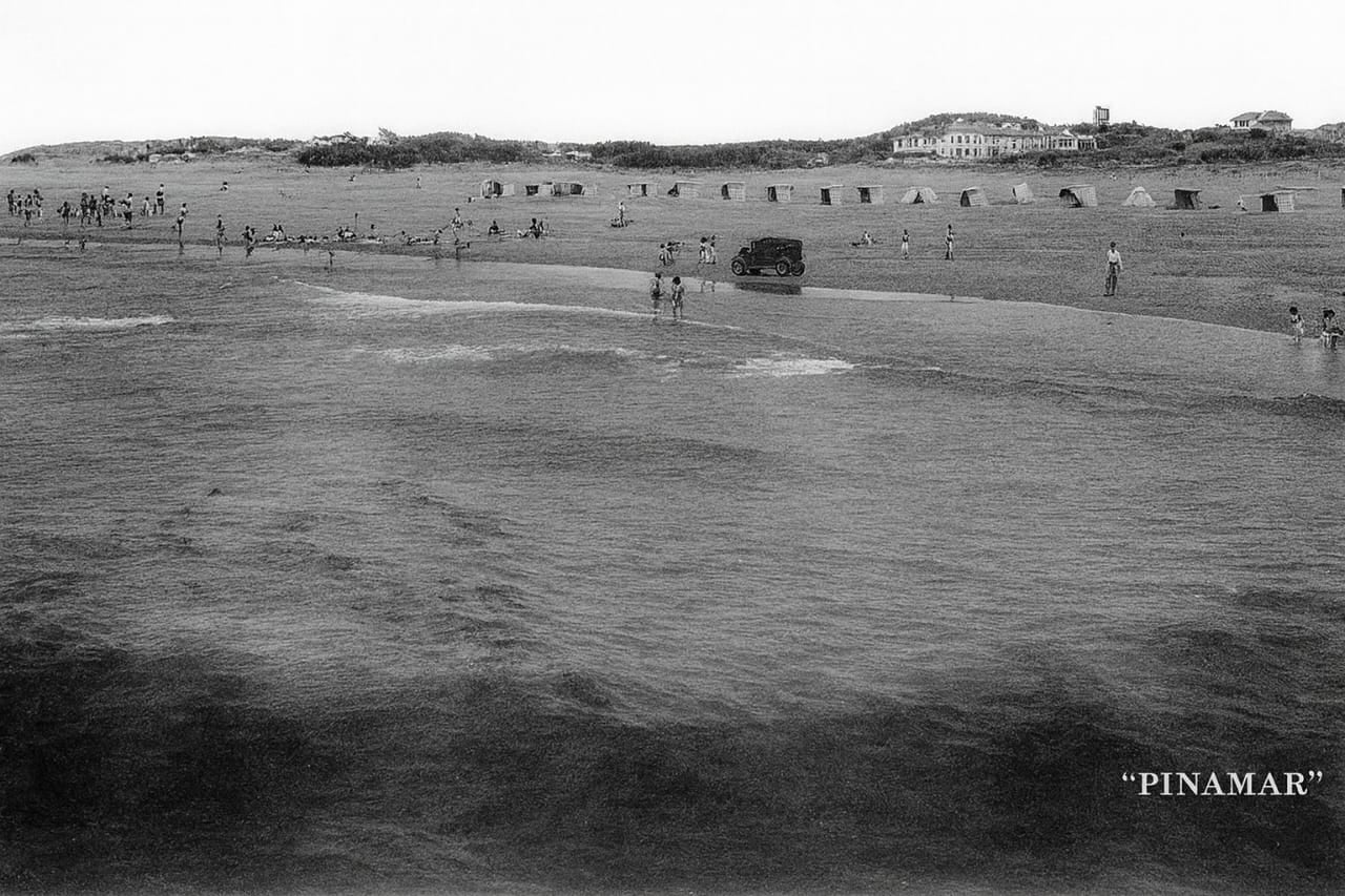 Pinamar, cuando era un paraje despoblado de la costa atlántica.