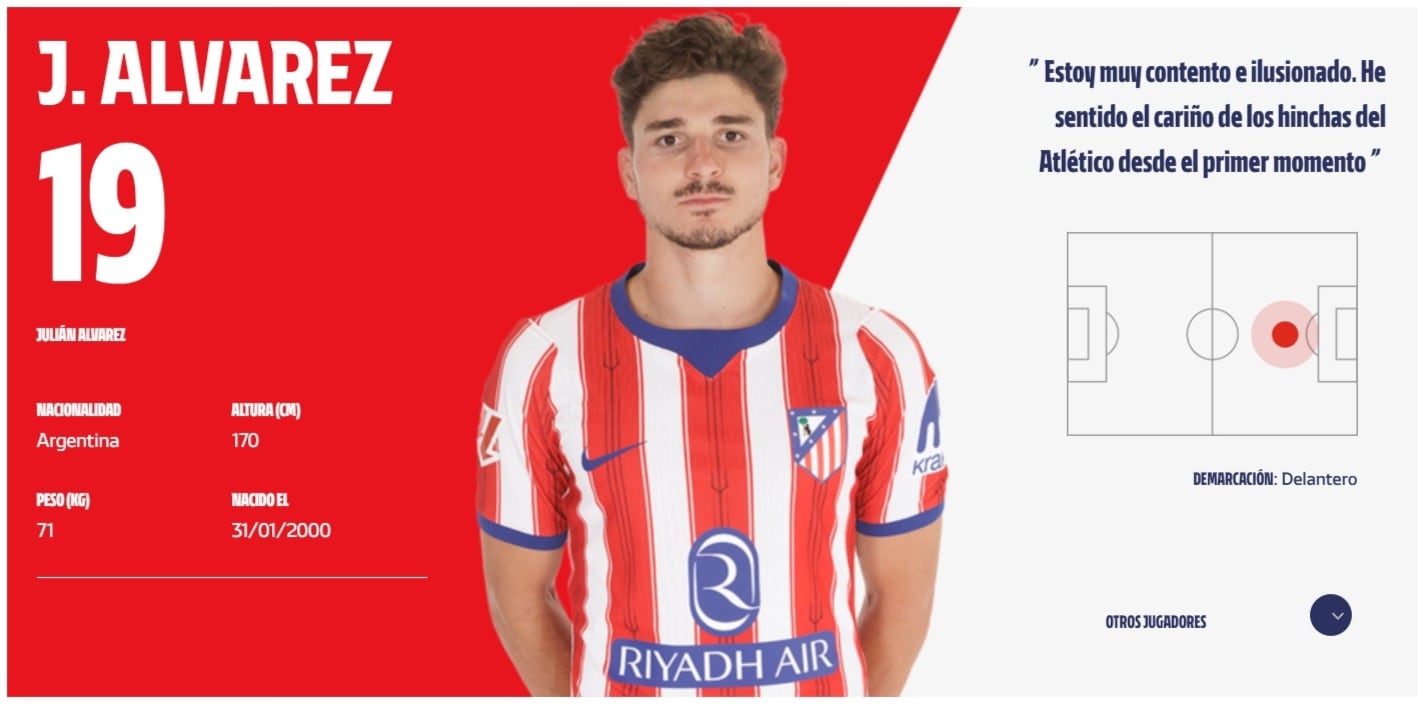 Julián Álvarez en Atlético de Madrid
