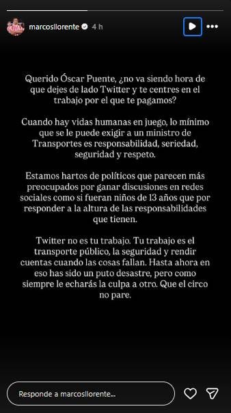 Tras el choque entre trenes: el duro mensaje de un jugador campeón de la selección española de fútbol contra el ministro de Transporte del país.