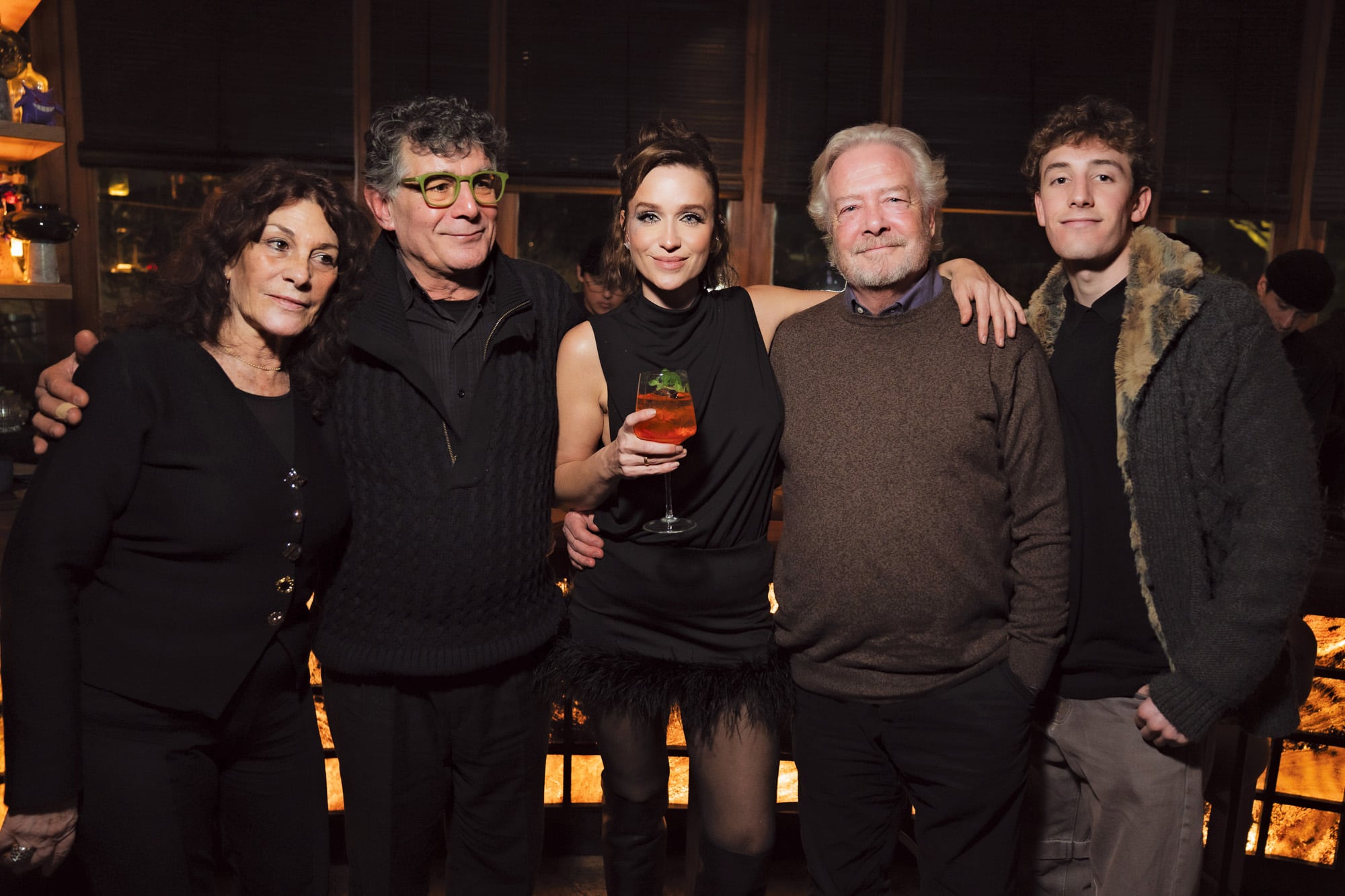 El padre de Gonzalo Heredia, Julio, con su mujer Mabel, Gandini, Rolando Pisanú (ex pareja de Daniela Cardone, mamá de Brenda) y su hijo Tomás