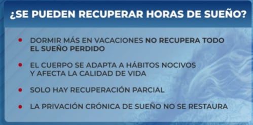 ¿Se pueden recuperar las horas de sueño?