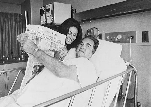 George Wallace fue víctima de un atentado a tiros en 1972