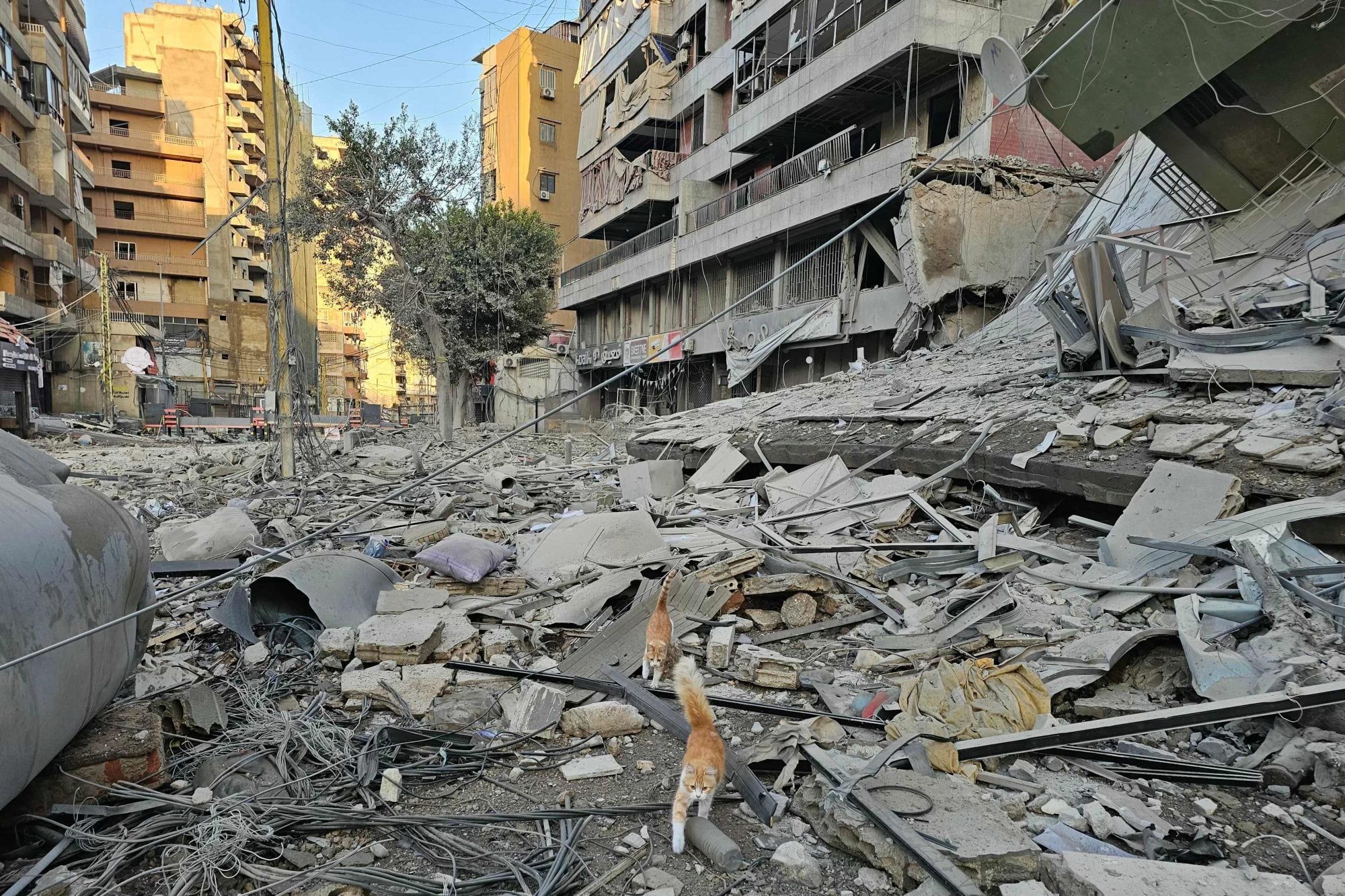 Amplia destrucción en Beirut por la guerra