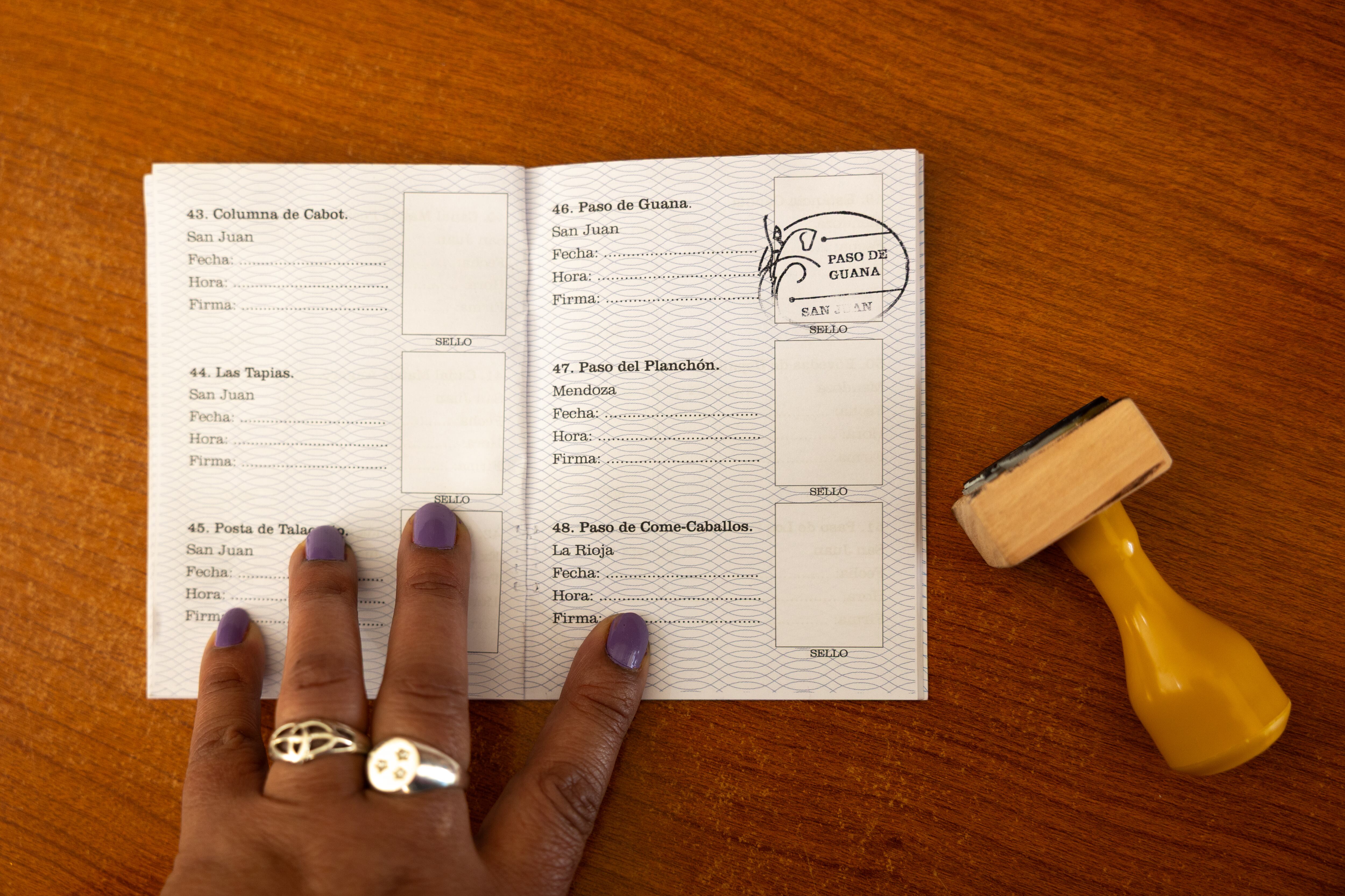 Sello en el Pasaporte Sanmartiniano