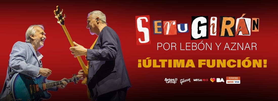 El 22 de noviembre será la última función de Serú Girán por Lebón y Aznar