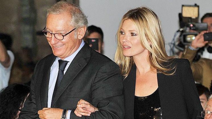 Andic junto a la modelo Kate Moss, quien fue rostro de Mango