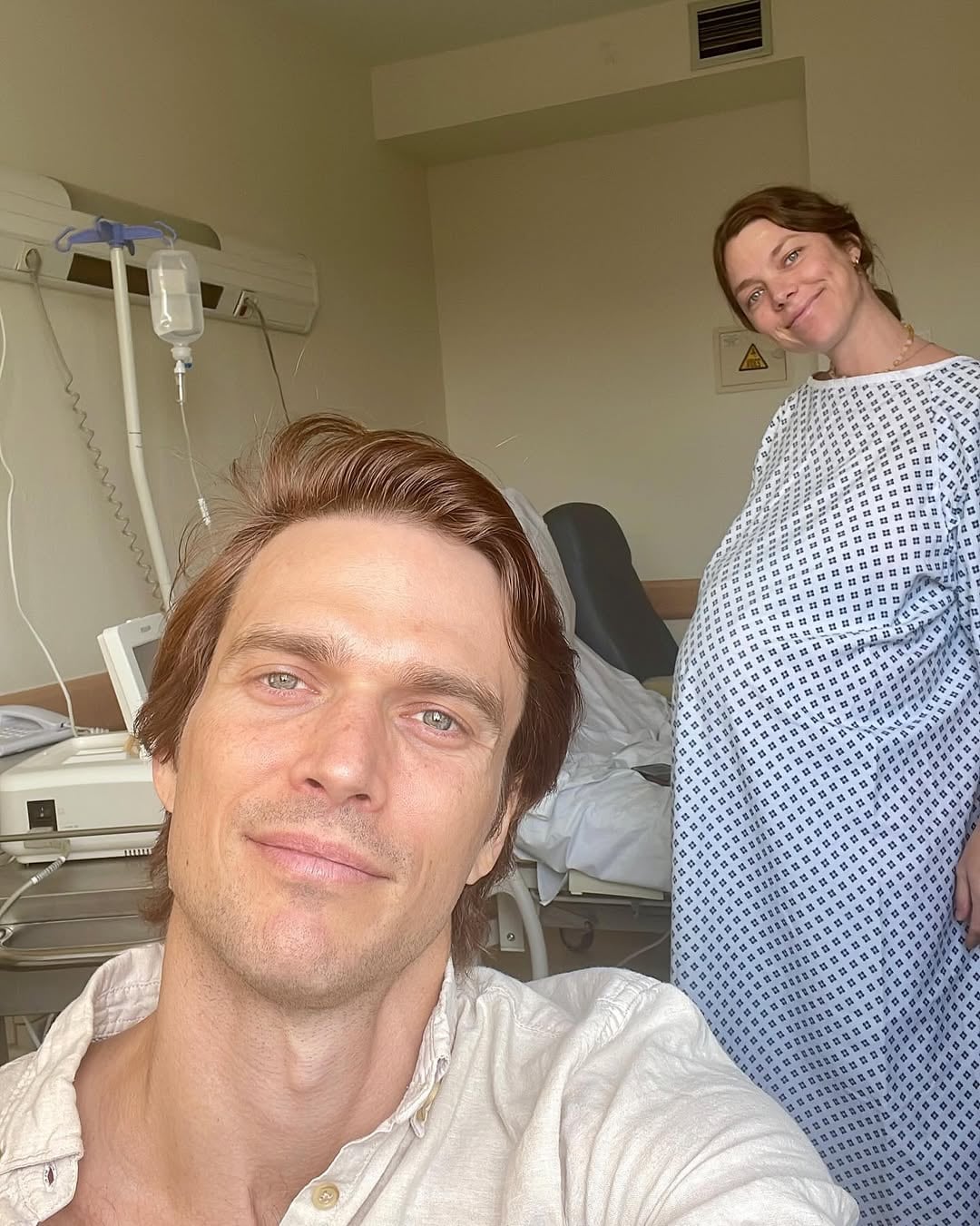 Levis y Laprida momentos antes del parto (Foto: Instagram @lulilapri)