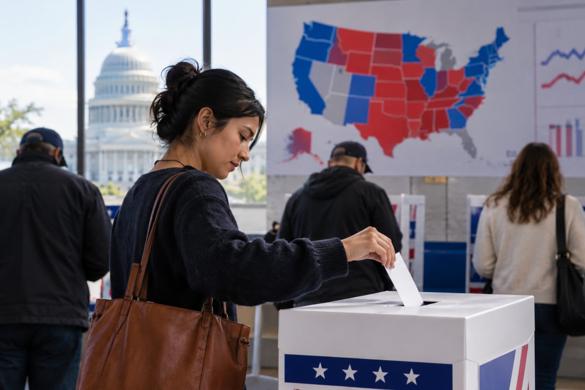 Sondeos electorales en Estados Unidos anticipan preferencias para los comicios legislativos 2026