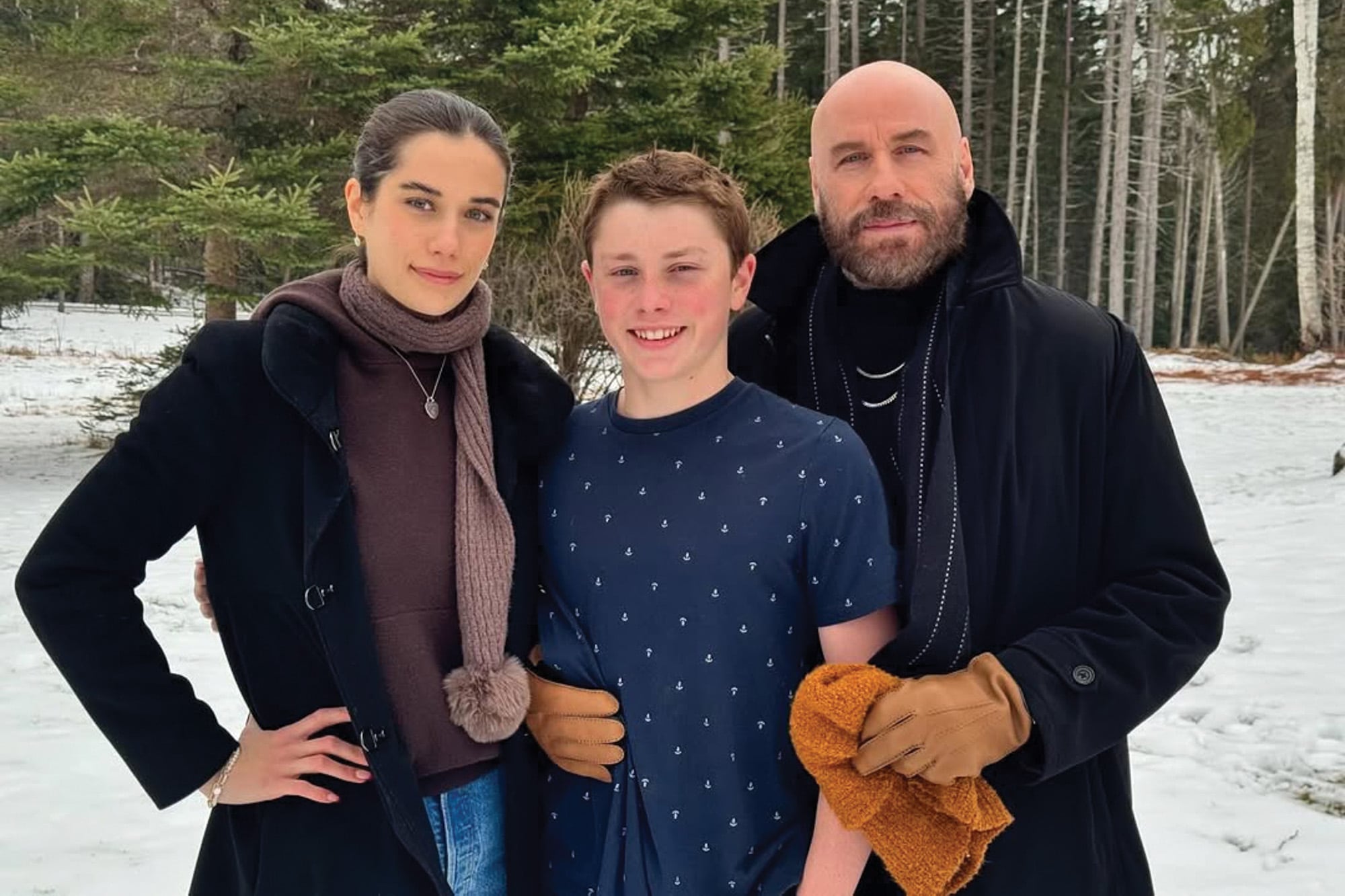 Enero de
2025. Con el menor de la
familia, Benjamin, quien
tenía 9 años cuando su
madre murió