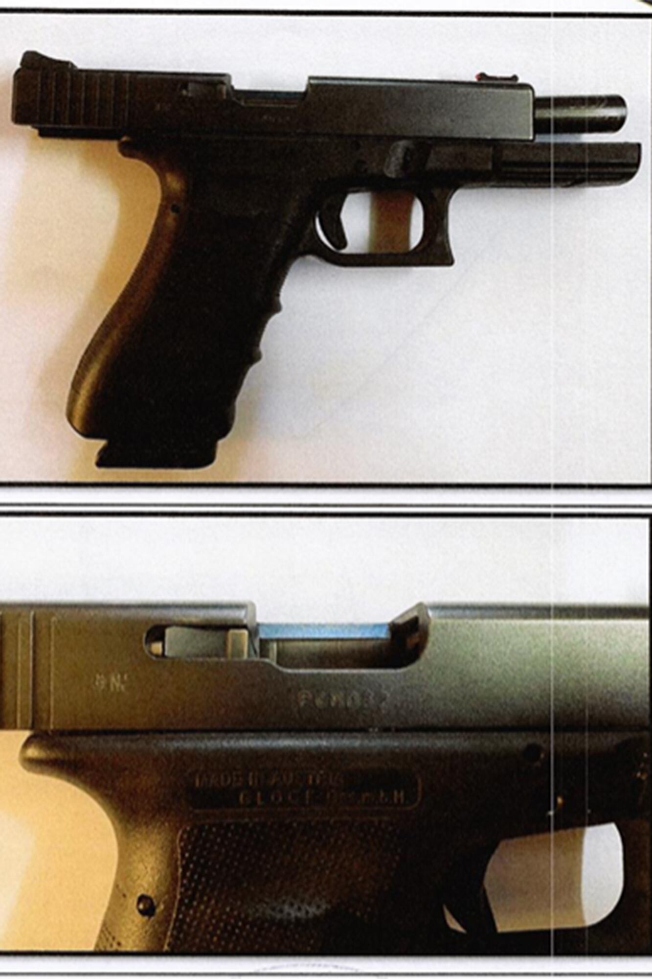 Una de las pistolas que le secuestraron al juez Ernesto García Maañón