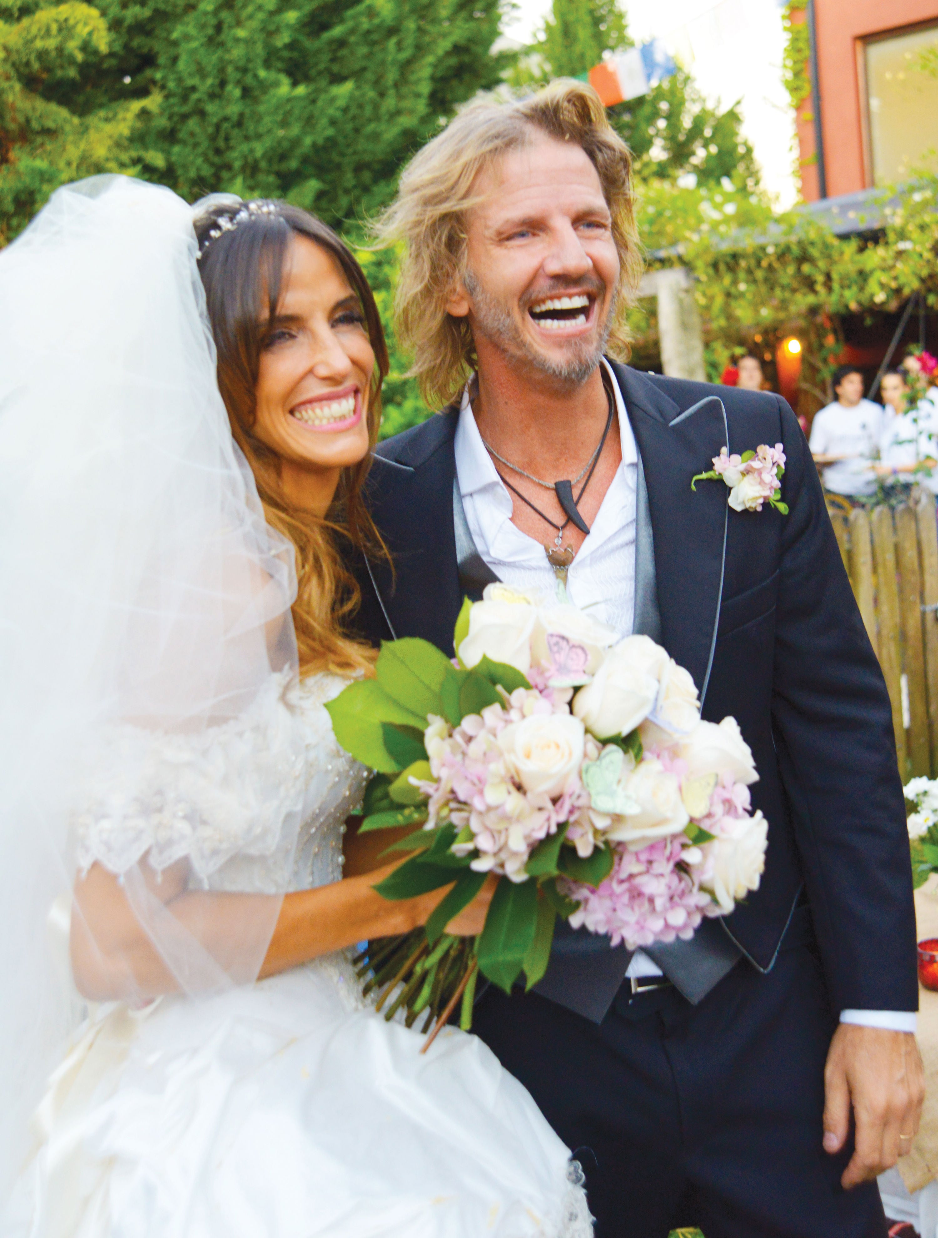 La ceremonia de casamiento de María Susini y Facundo Arana en su casa de Tigren en diciembre de 2012