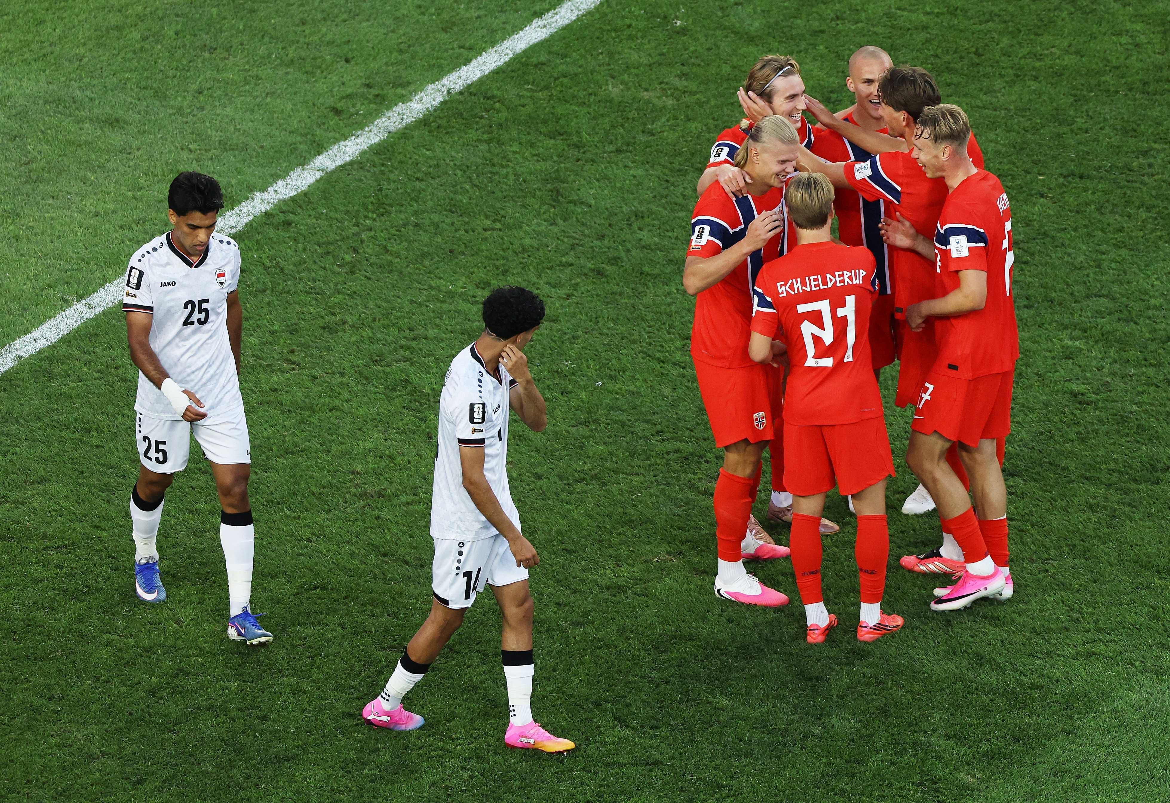 Noruega goleó a Irak en el debut y se ilusiona con hacer un buen Mundial de la mano de sus figuras