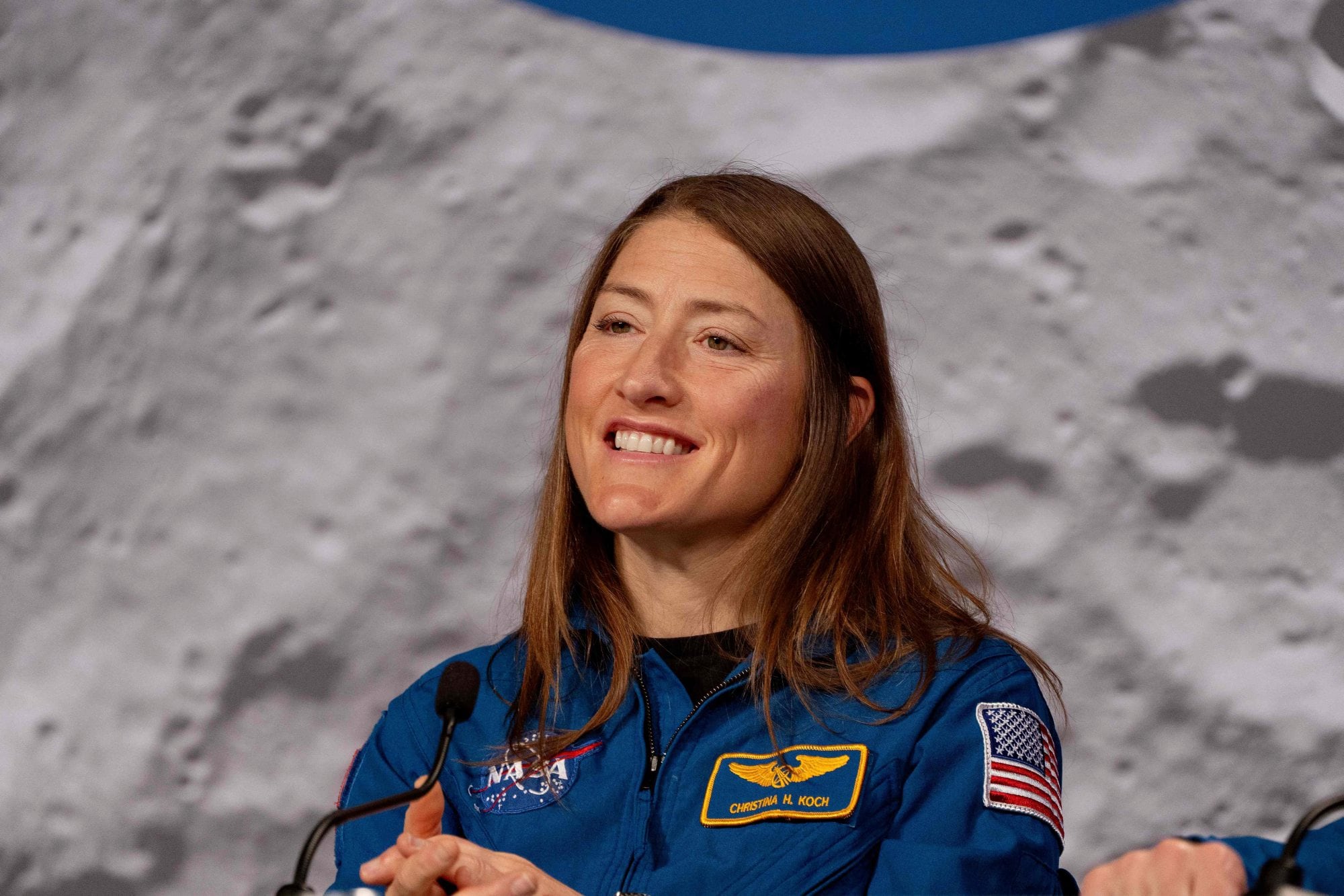Koch se convirtió en la primera mujer en participar en una misión lunar de este tipo