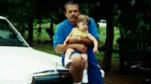 Roberson con su hija