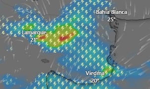 Hay alerta amarilla por tormentas para este domingo 8 de febrero: las provincias afectadas
