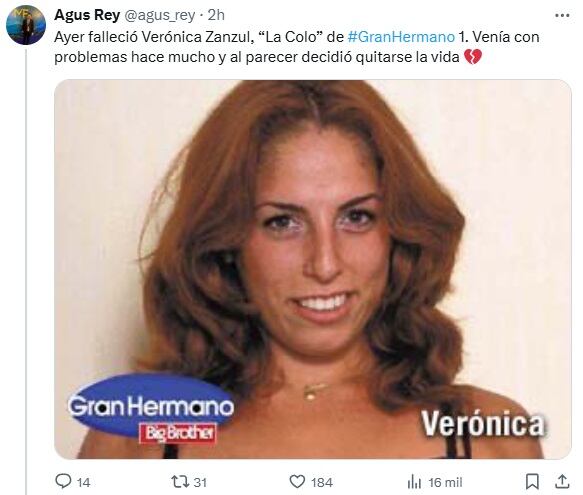 La exparticipante de Gran Hermano tenía 48 años y fue hallada sin vida en su domicilio