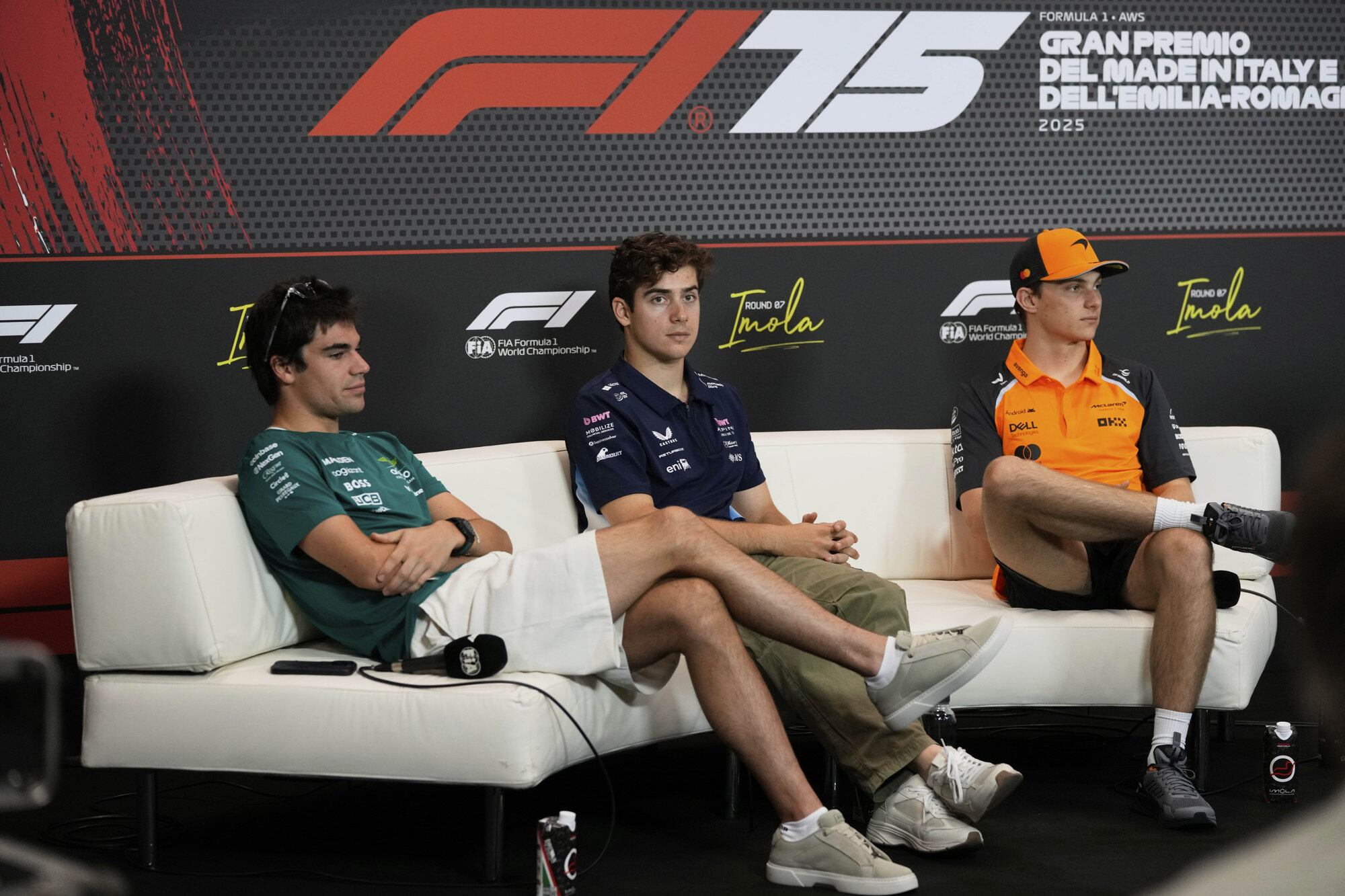 En su reaparición como uno de los 20 integrantes de la grilla de Fórmula 1, Franco compartió una conferencia de prensa de FIA con el canadiense Lance Stroll, de Aston Martin, y el puntero del campeonato, el australiano Oscar Piastri, de McLaren.