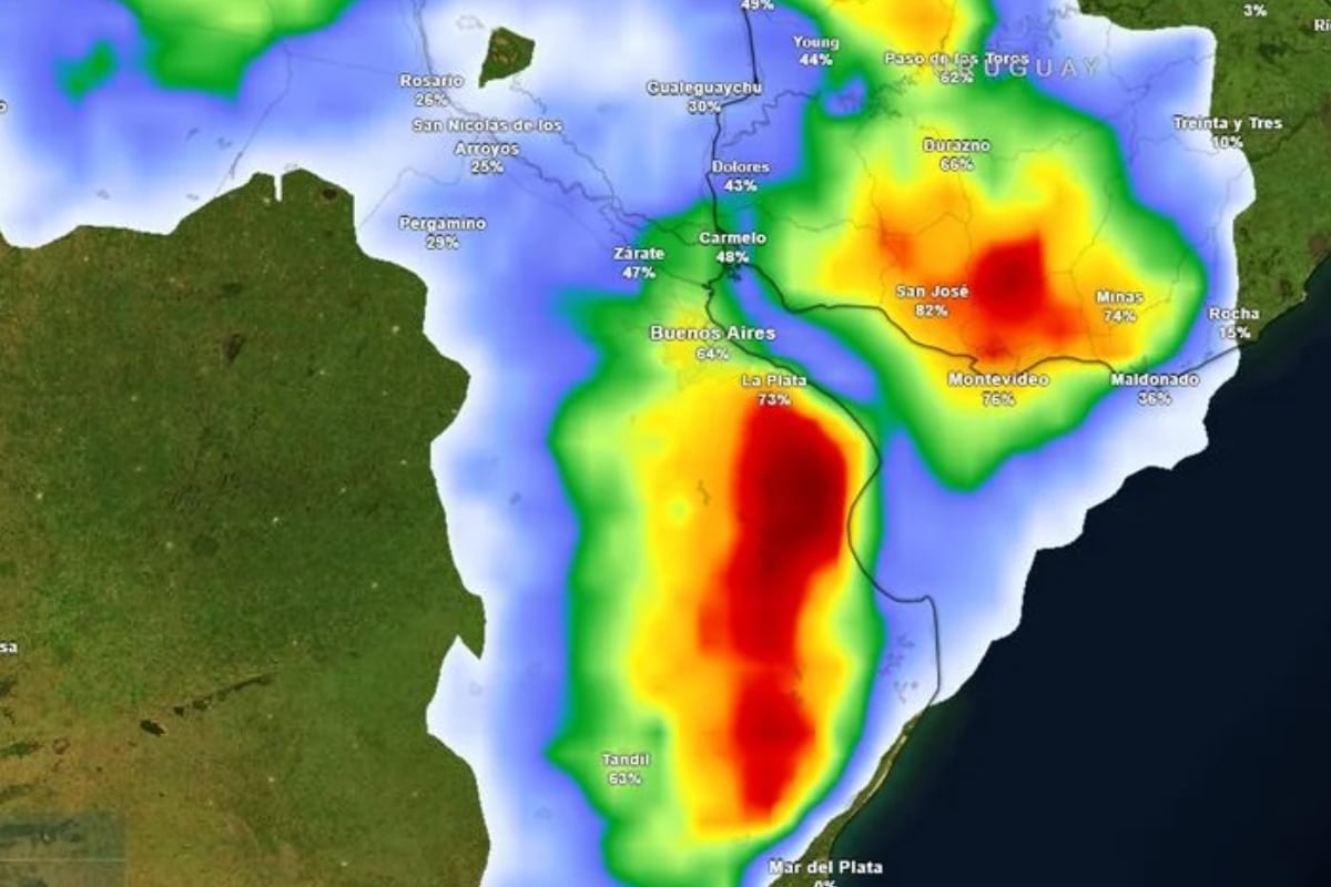 Avanza un centro de baja presión que aumentará la inestabilidad y traerá lluvias y tormentas con impactos localizados: las zonas afectadas