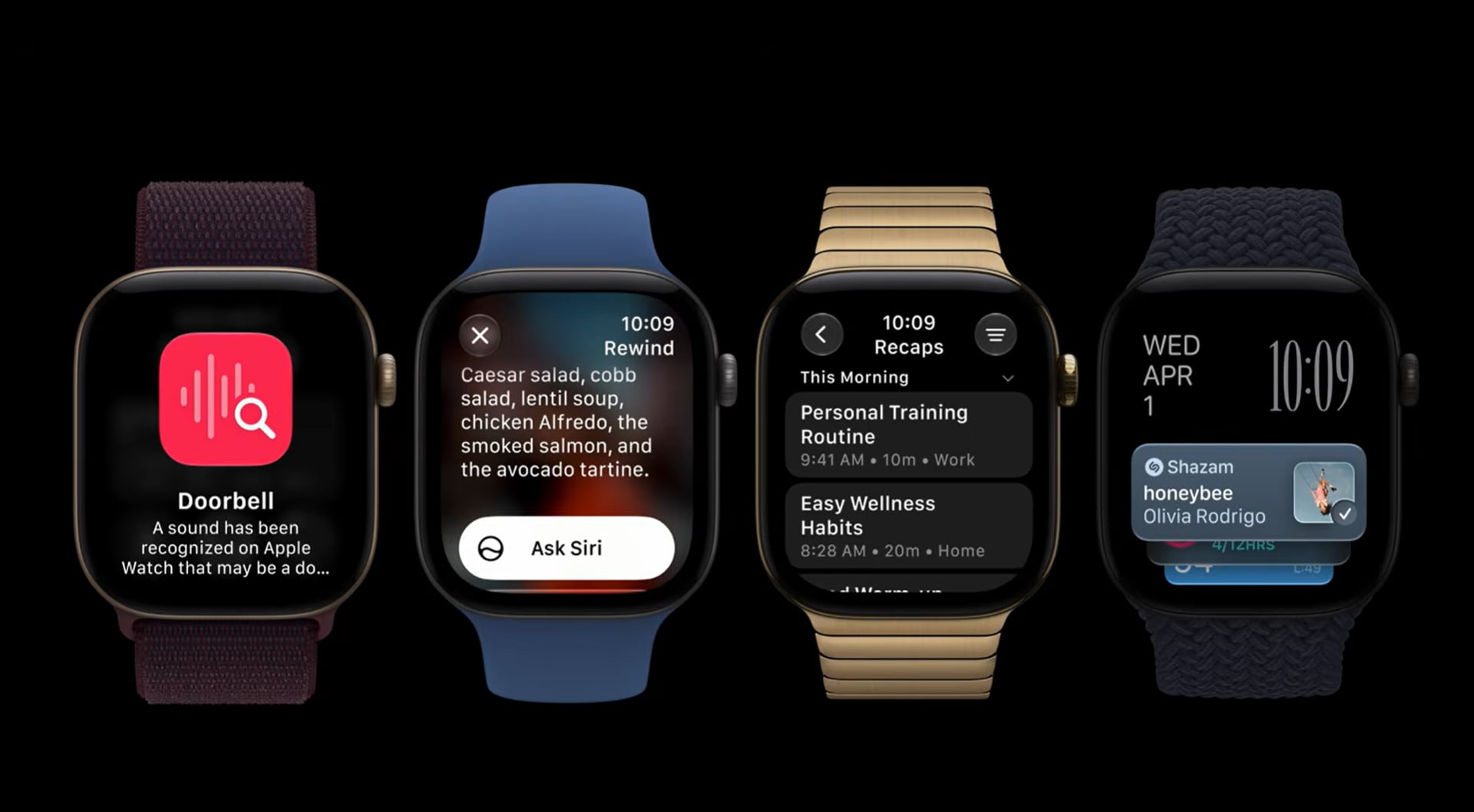 Algunas de las nuevas funciones que llegan al Apple Watch