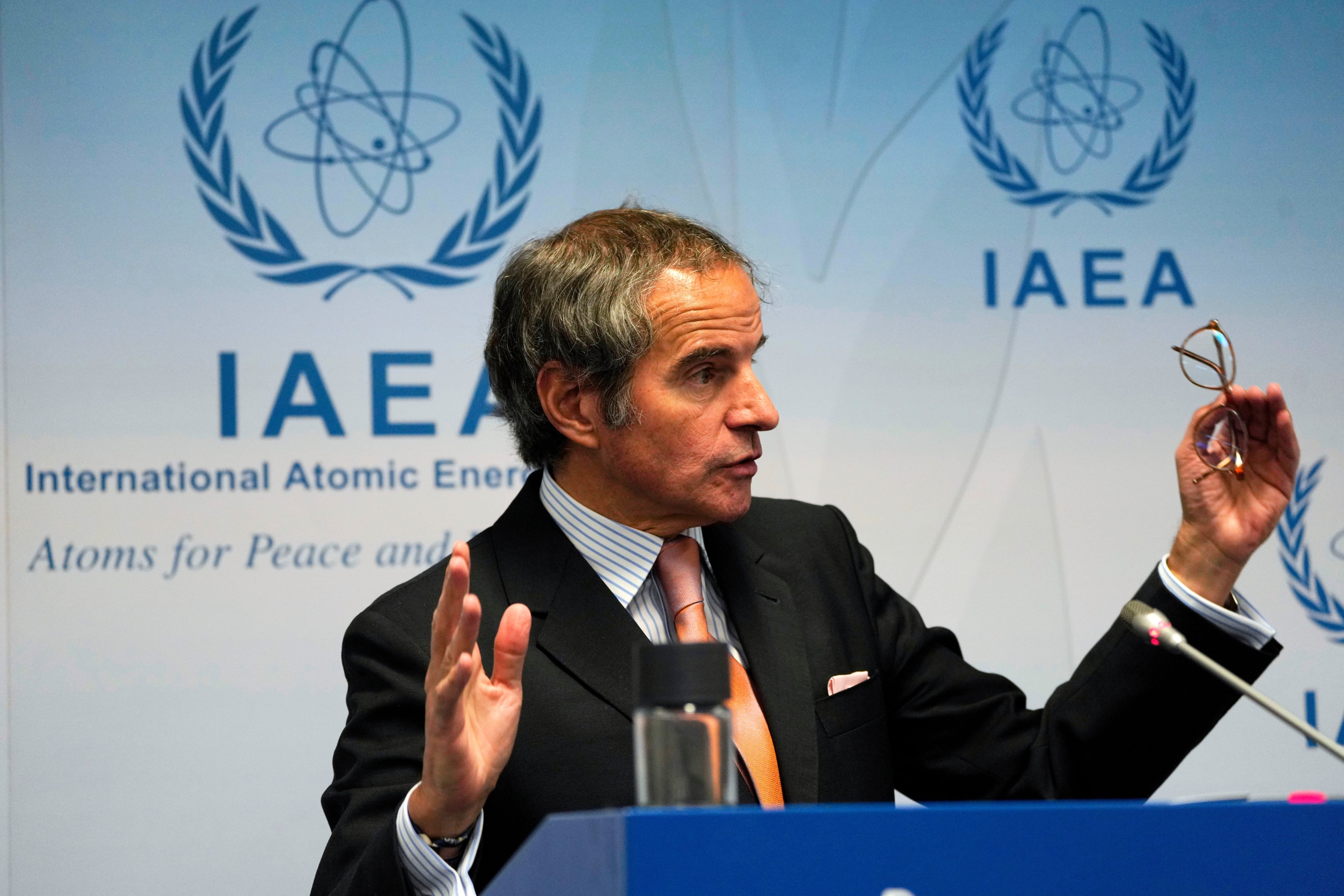 Rafael Mariano Grossi, director general del Organismo Internacional de la Energía Atómica, durante un seminario de la agencia en Viena, Austria, el 28 de mayo de 2025