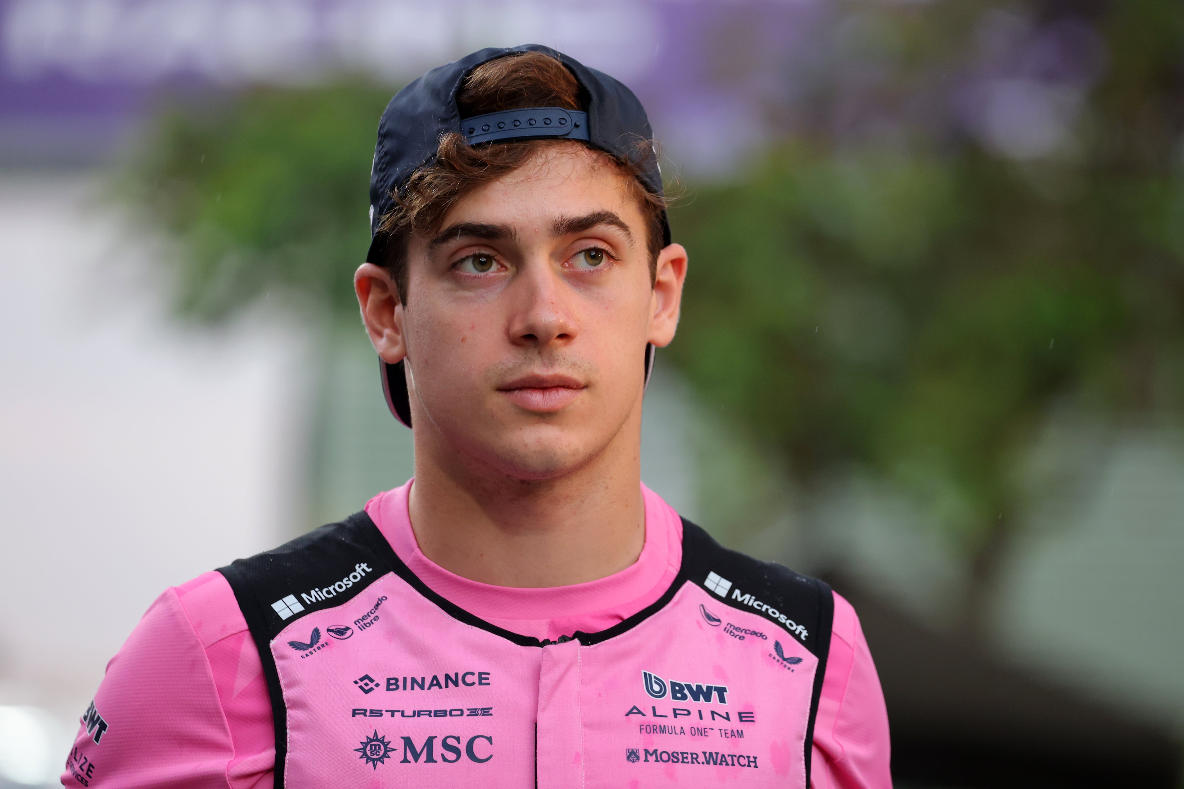 SINGAPORE, SINGAPORE - OCTOBER 05: Franco Colapinto of Argentina and Alpine F1 looks on prior to the F1 Grand Prix of Singapore at Marina Bay Street Circuit on October 05, 2025 in Singapore, Singapore. (Photo by Clive Rose - Formula 1/Formula 1 via Getty Images)