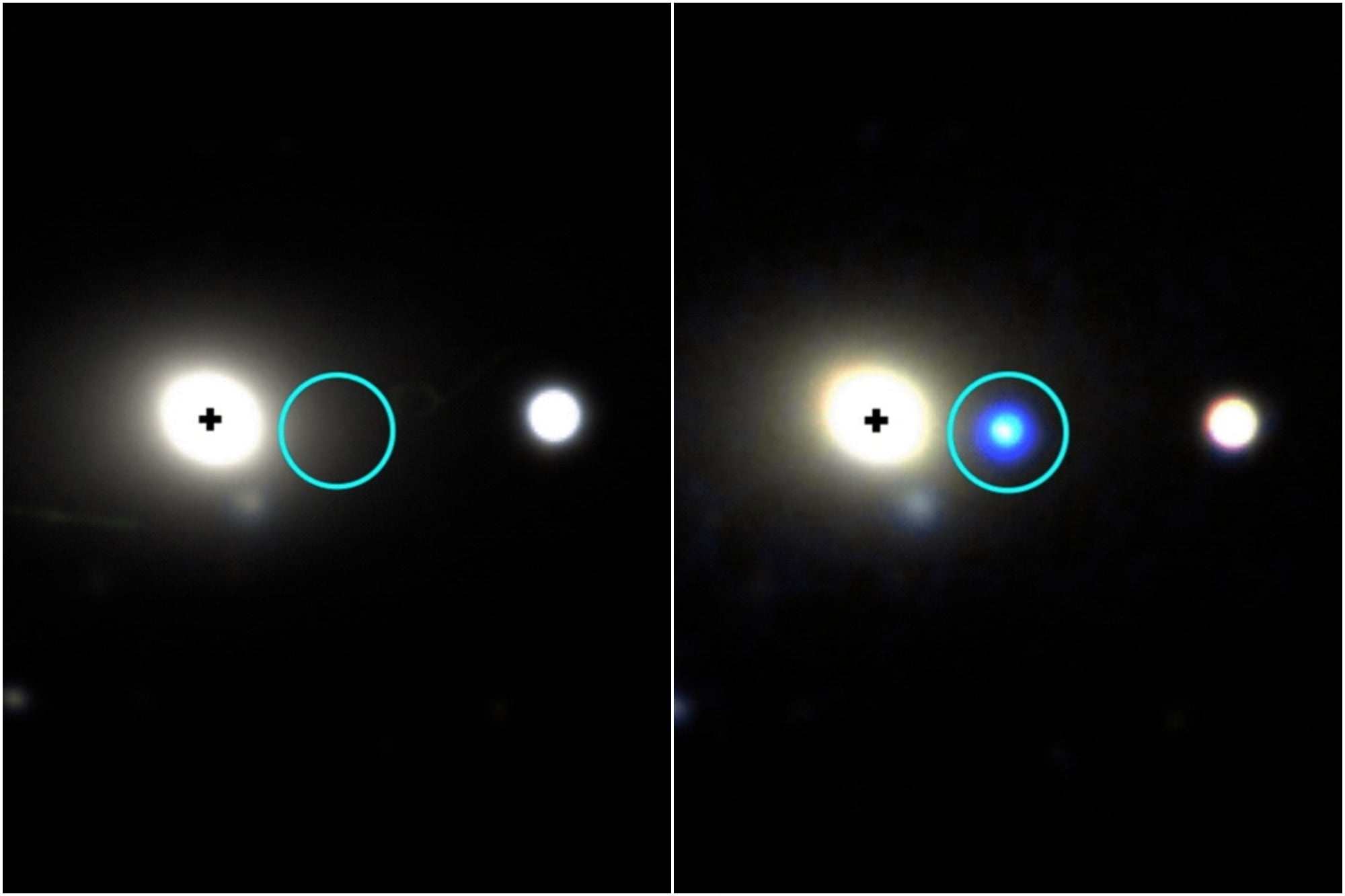 Antes y después de que se detectara un evento de disrupción de marea en el borde exterior de la galaxia Wisea J014656.04-152214.7
