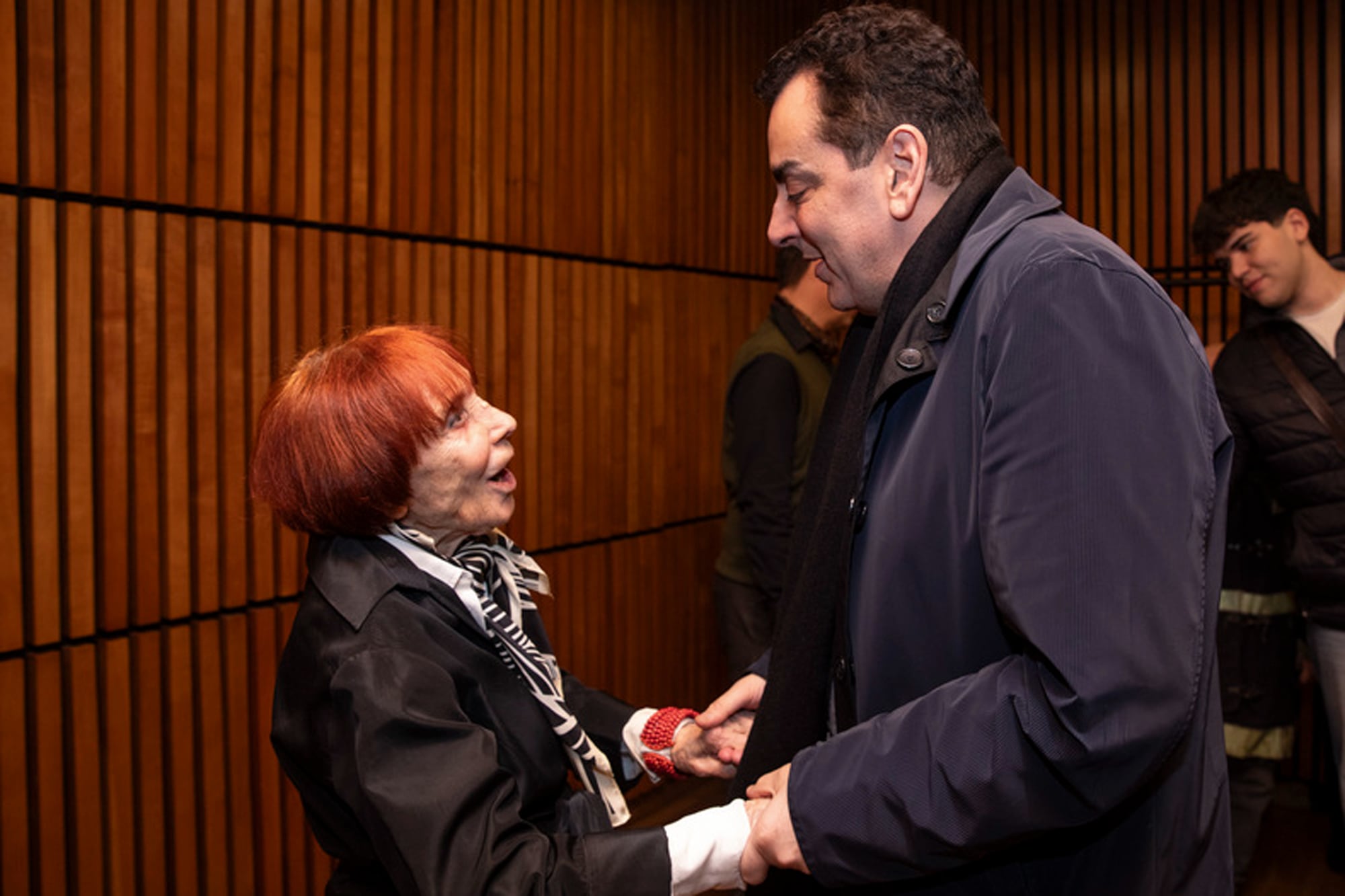 Lía Jelín y Leonardo Cifelli en el Palacio Libertad