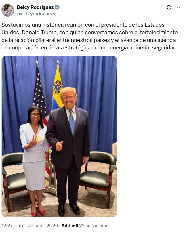 El posteo que compartió la mandataria caribeña en la red social X
