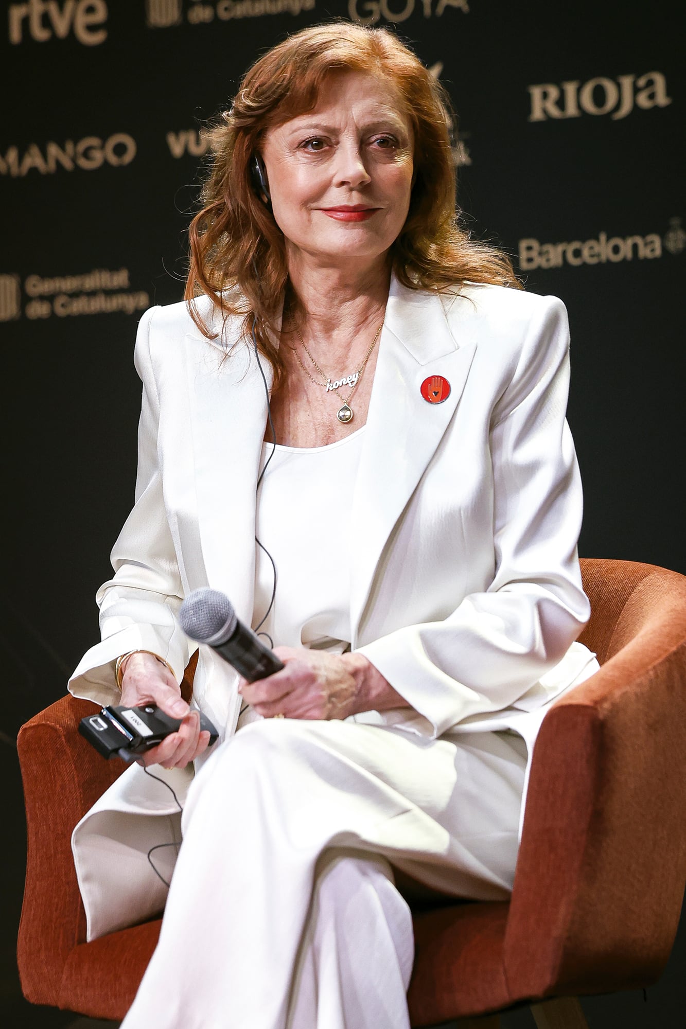 La protagonista de Thelma & Louise, Las brujas de Eastwick y Mientras estés conmigo (por la que ganó un Óscar), en los premios Goya 2026, donde recibió el premio Goya Internacional por su carrera y su activismo y compromiso social
